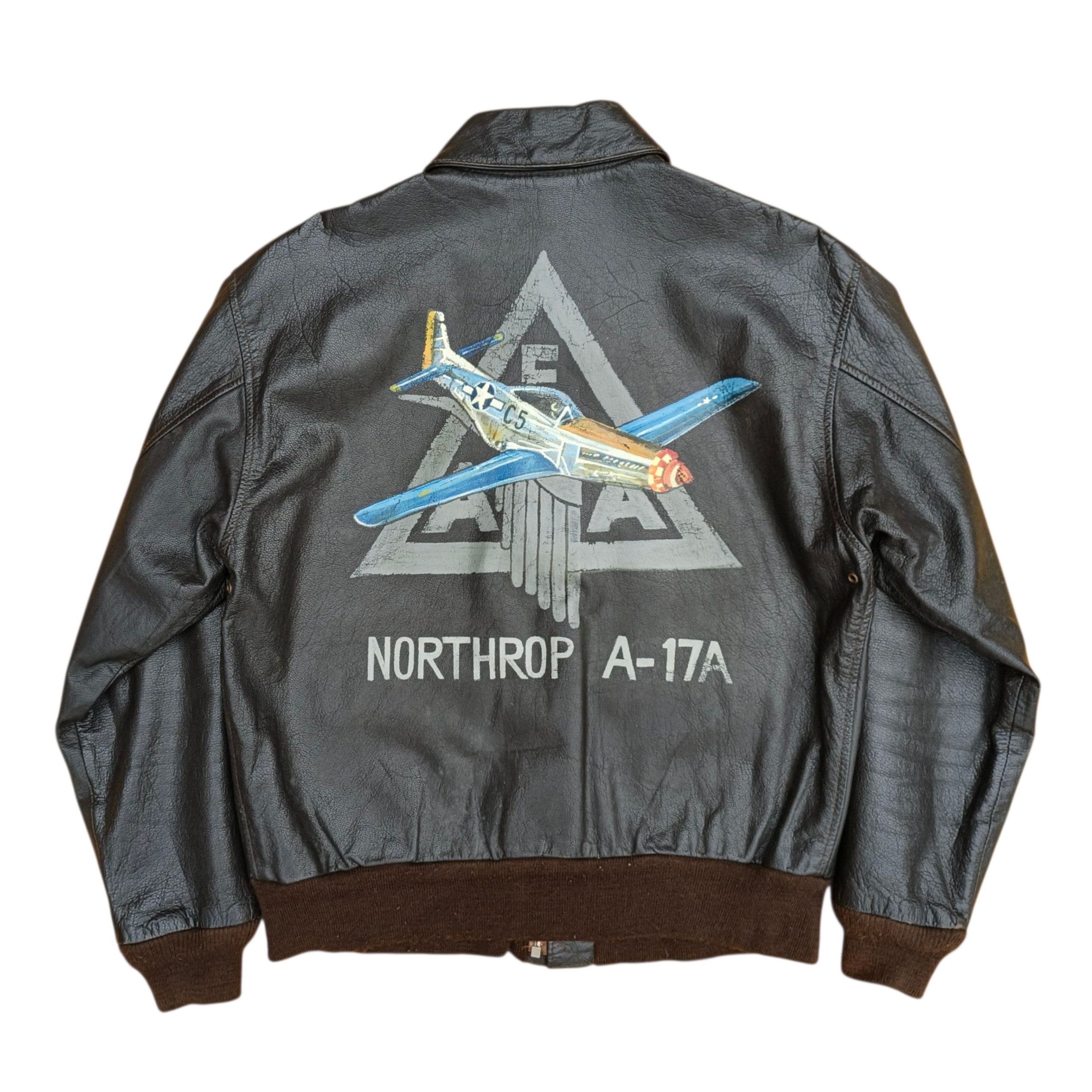 Avirex Avirex A-2 50th Aniversary Us Air Force Brown Leather Jacket Size US L / EU 52-54 / 3 - 2 Thumbnail