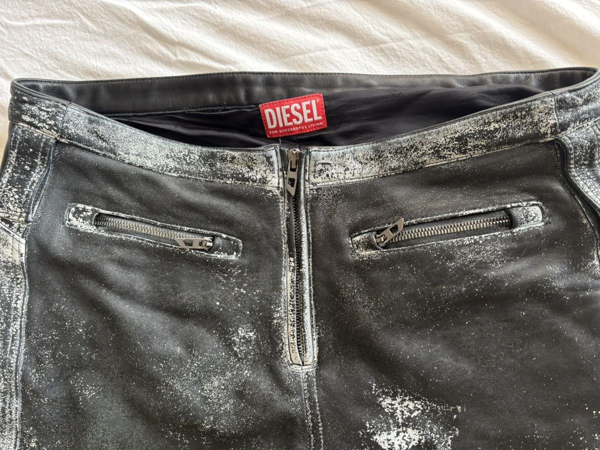 Diesel Diesel P-Gen Lambskin Flared Trousers Size US 32 / EU 48 - 3 Thumbnail