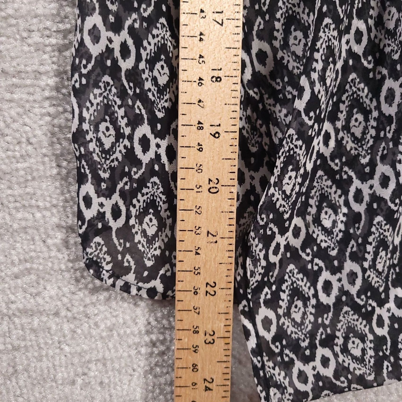 Vintage Maurices Open Front Cardigan Women's XS Black Grey Sleeveless Tank Lightweight Size XS / US 0-2 / IT 36-38 - 7 Thumbnail