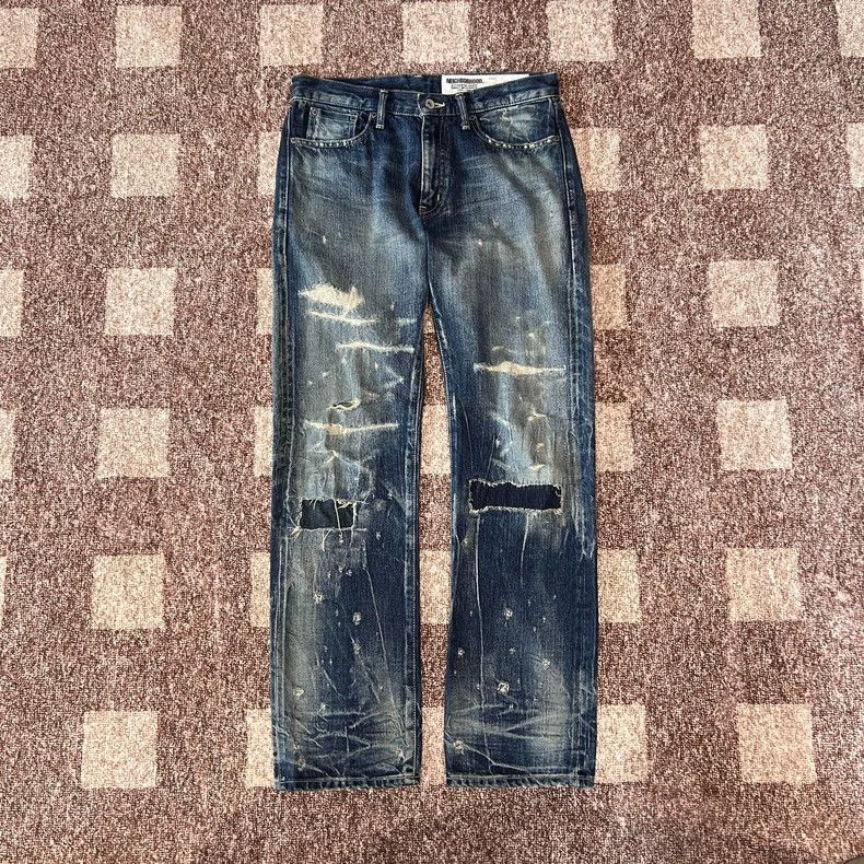 Neighborhood NEIGHBORHOOD 20SS Distressed Denim Jeans Size US 30 / EU 46 - 1 Thumbnail