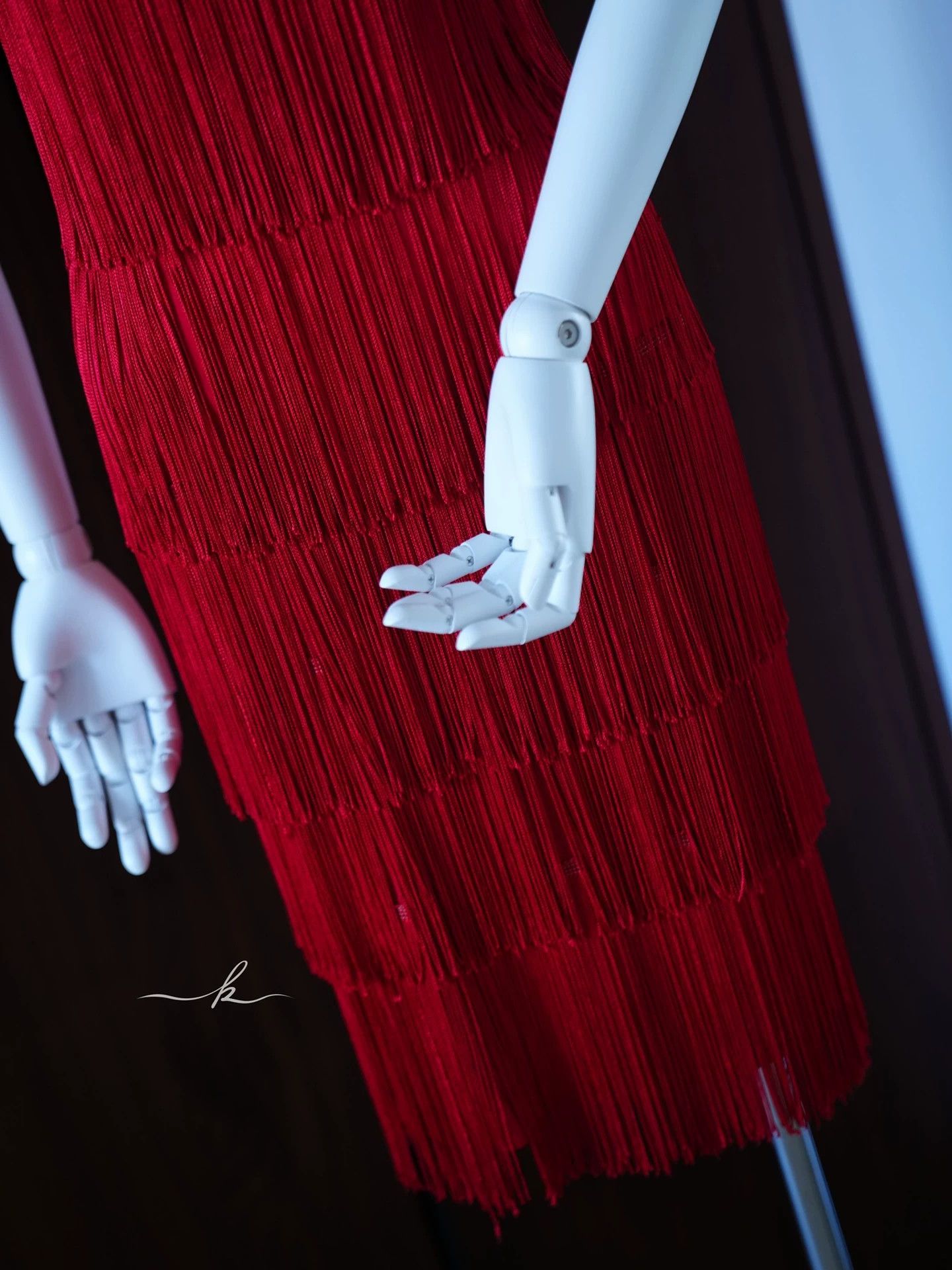 Vintage American Vintage Scarlet Red Flapper Dress S/XS Size S / US 4 / IT 40 - 2 Thumbnail