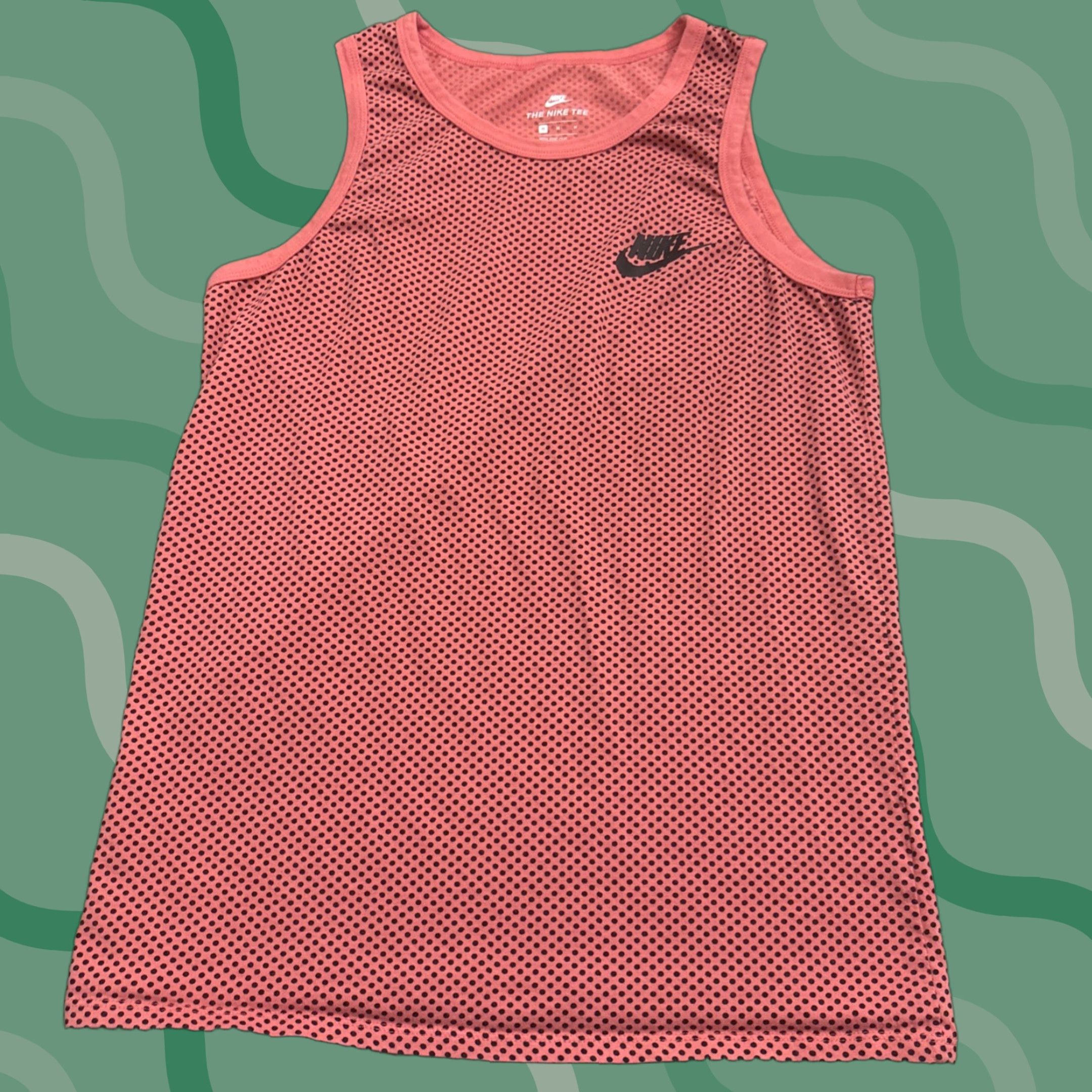 Nike Nike Pink Polka Dot Tank Top Size M Women Summer Gym Activewear Size M / US 6-8 / IT 42-44 - 1 Thumbnail