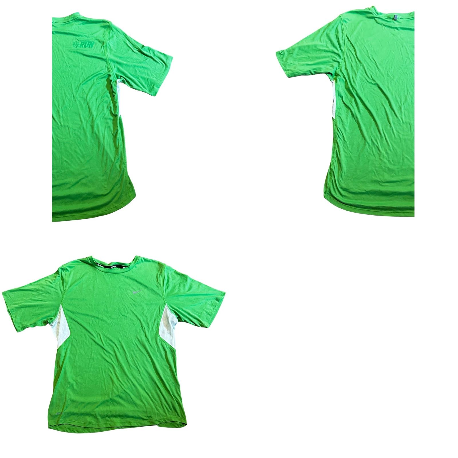 Nike Nike Dri Fit Athletic T Shirt Mens Green Short Sleeve Crew Neck Running Medium Size US M / EU 48-50 / 2 - 8 Thumbnail
