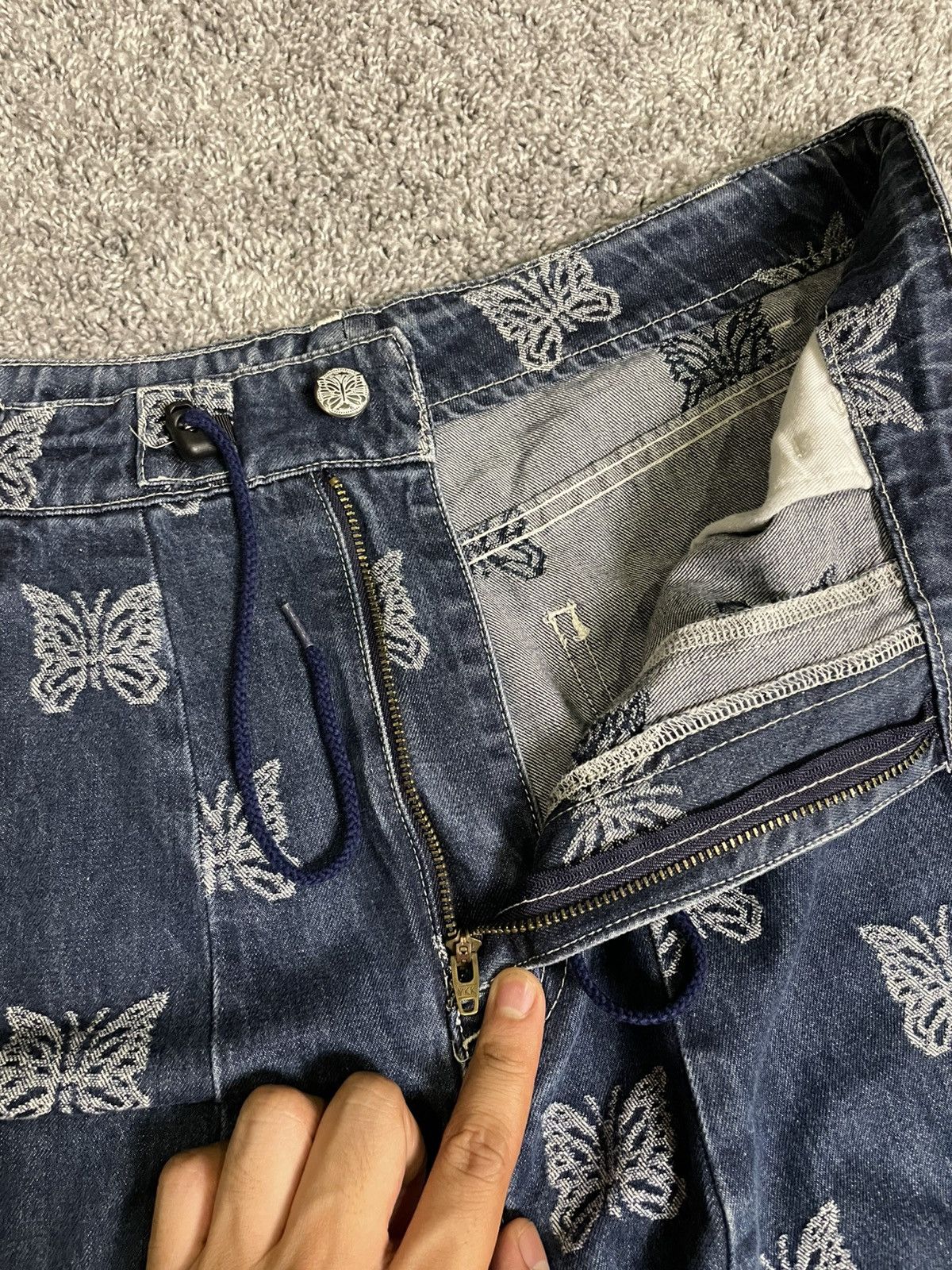 Needles Needles Butterfly Baggy Jeans Size US 30 / EU 46 - 6 Thumbnail