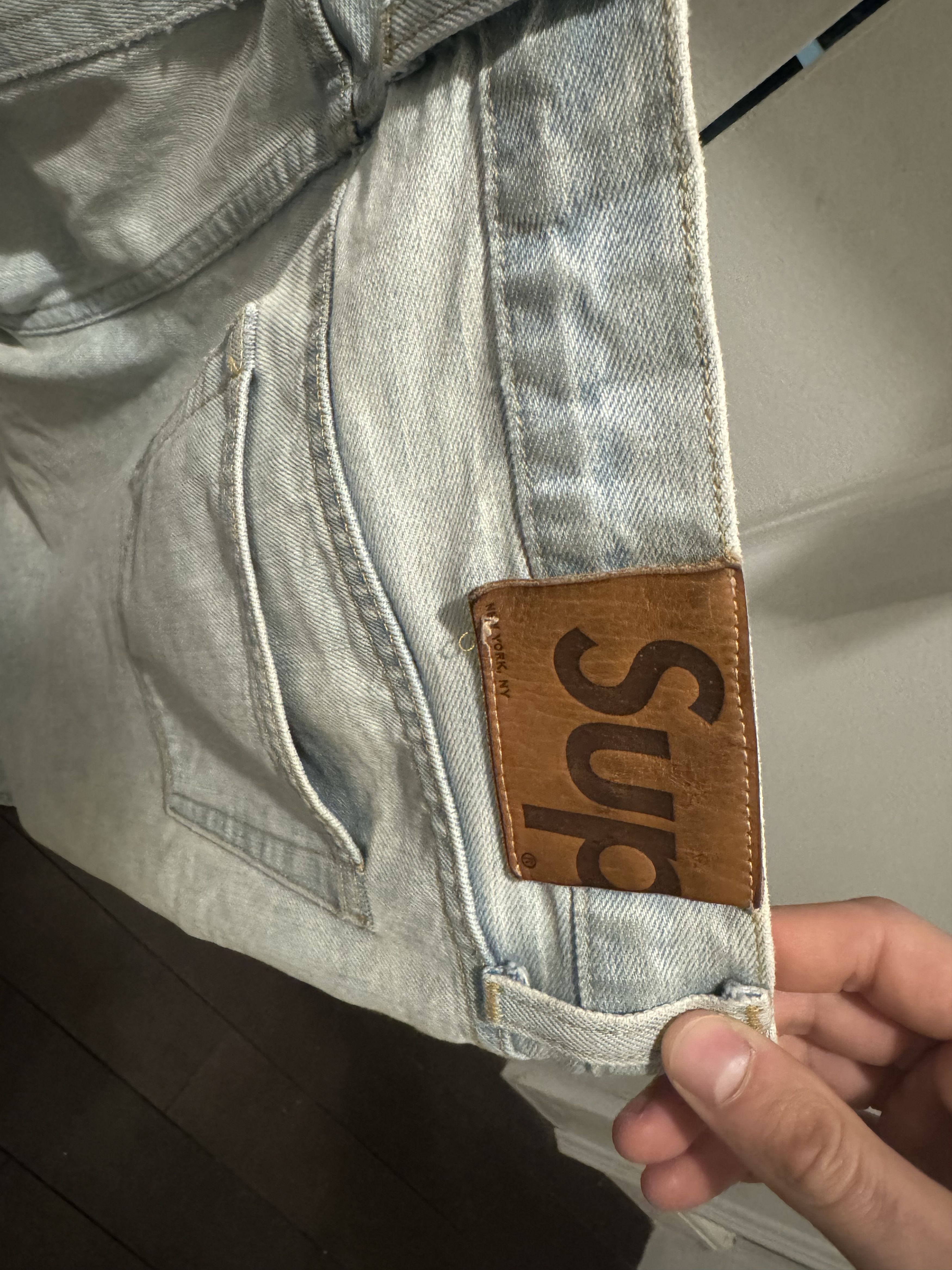 Supreme supreme denim jeans Size US 32 / EU 48 - 4 Thumbnail