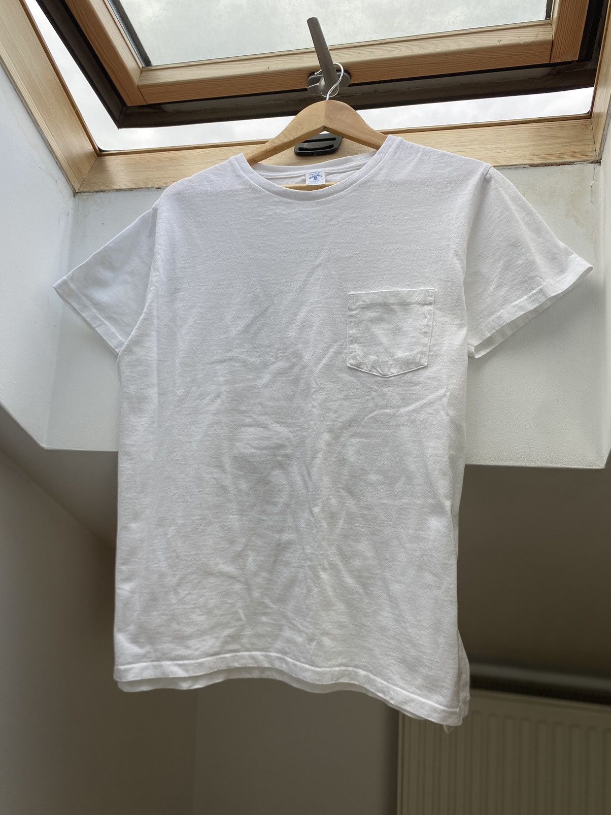 Japanese Brand × Velva Sheen × Vintage Velva Sheen Made in USA White Pocket T-Shirt (L Size US L / EU 52-54 / 3 - 5 Thumbnail