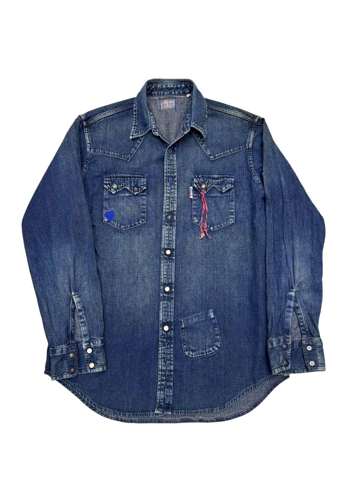 Blue Blue Japan BLUE BLUE JAPAN 🇯🇵 DOUBLE POCKET WESTERN DENIM SHIRT Size US M / EU 48-50 / 2 - 11 Thumbnail