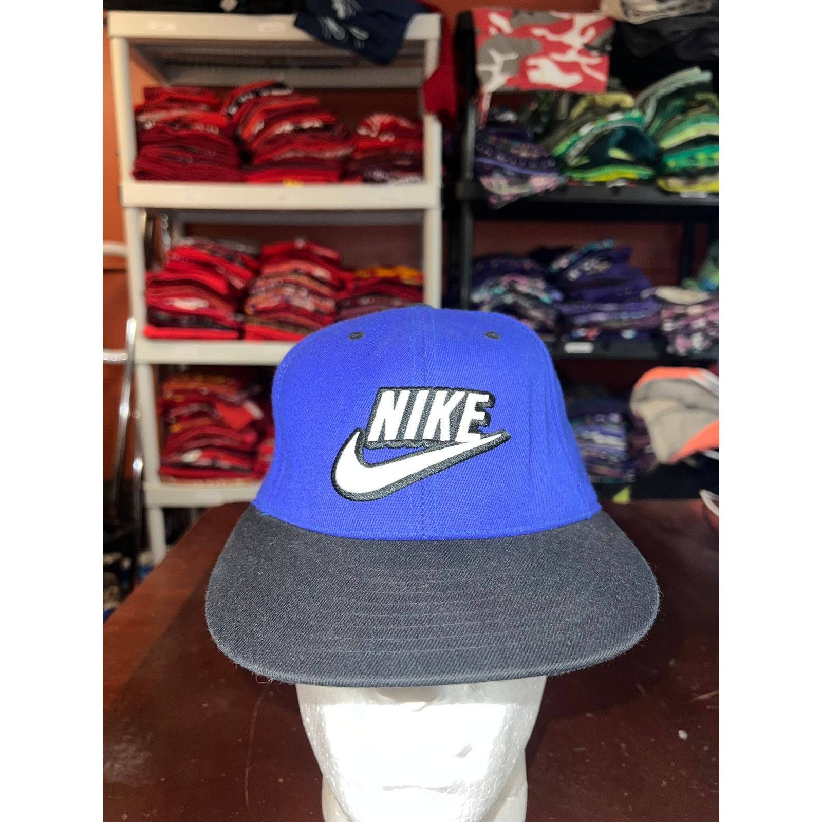 Nike Nike Sportswear Hat Blue One Size Cap Sports Logo Headwear Size ONE SIZE - 1 Thumbnail