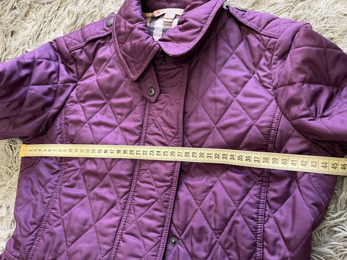 Burberry Burberry Brit Women Purple Check Quilted Lightweight Jacket Size S / US 4 / IT 40 - 17 Thumbnail