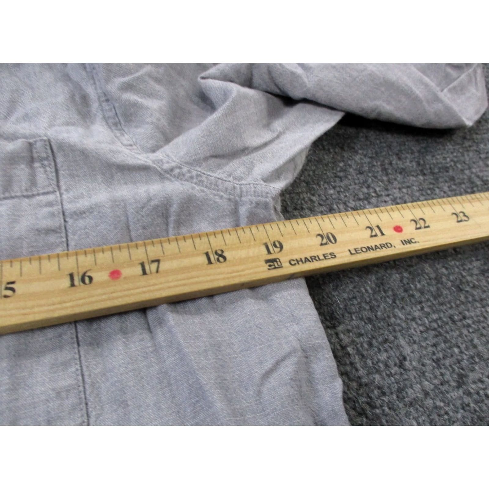 Nudie Jeans Nudie Jeans Shirt Mens M Blue Chambray Lightweight Casual Button-Up Cotton Long Sleeve Size US M / EU 48-50 / 2 - 5 Thumbnail