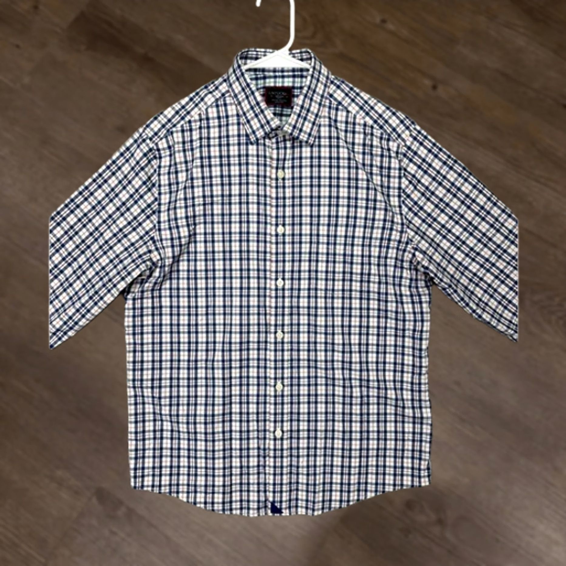 UNTUCKit UNTUCKit Shirt Mens Medium Blue Tartan Plaid Nylon Blend Button Up Slim Size US M / EU 48-50 / 2 - 1 Thumbnail