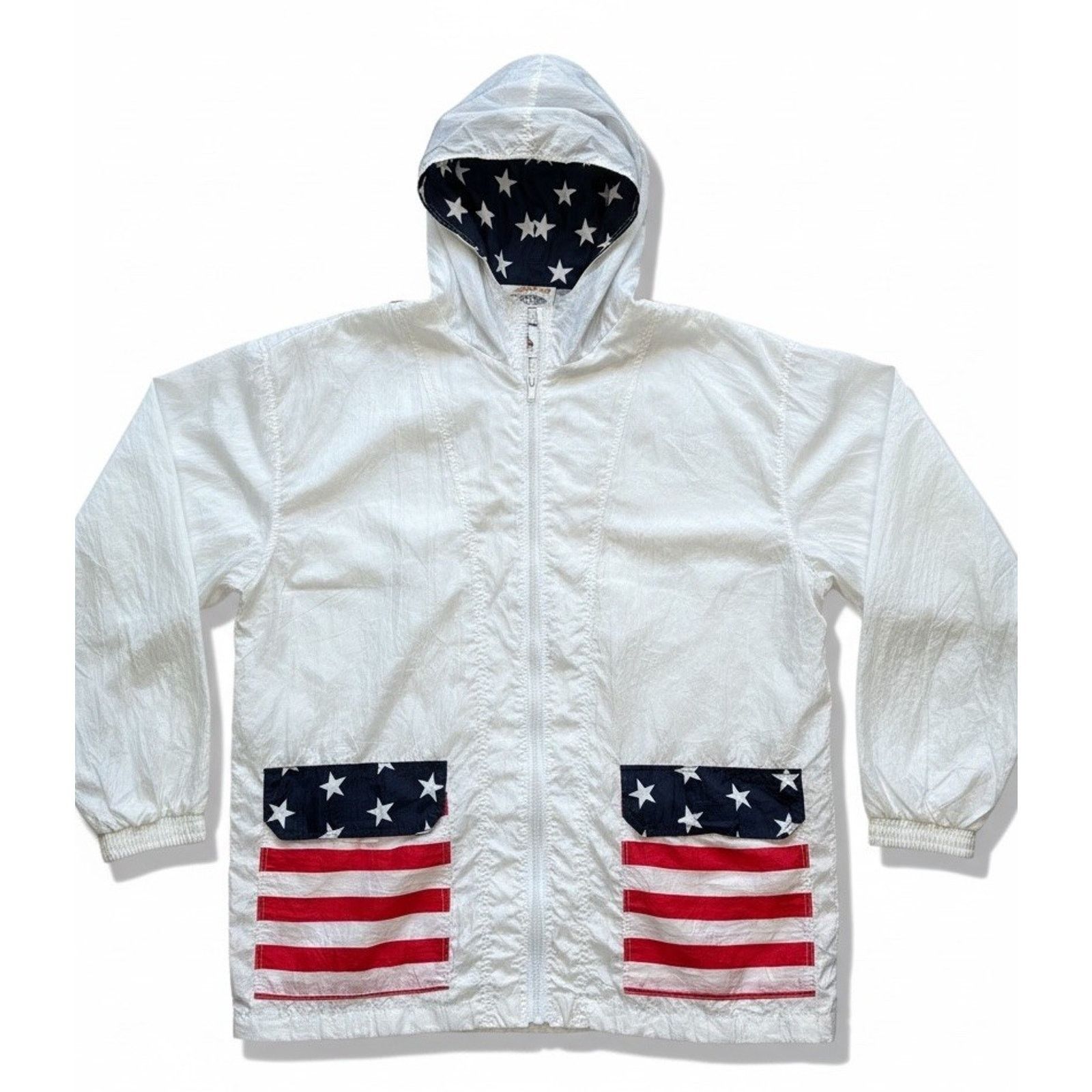 Other VTG 80s USA Flag Jacket Convert Backpack Parachute America L Size US L / EU 52-54 / 3 - 2 Thumbnail