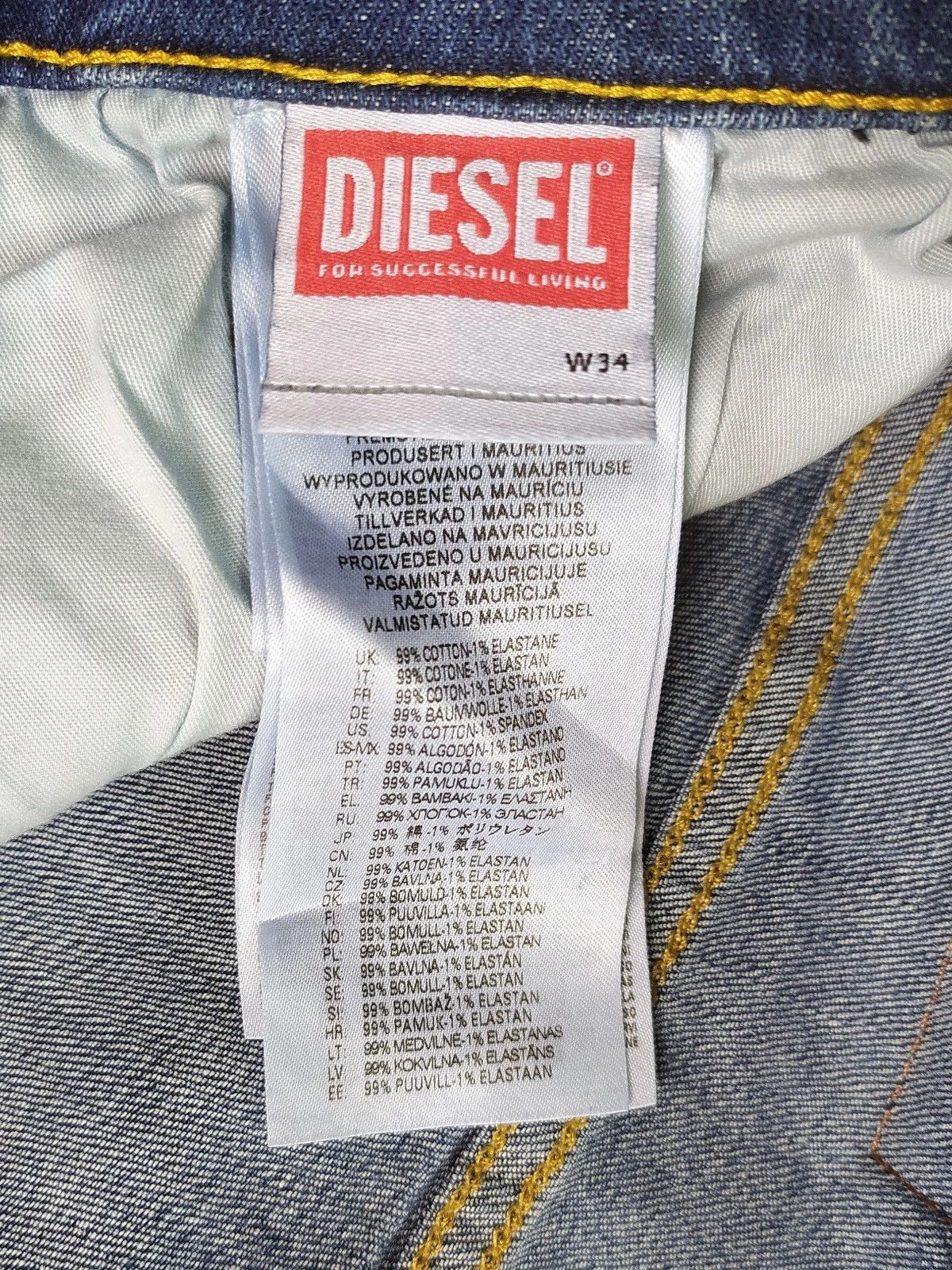 Diesel Diesel D-YENNOX L.32 MENS JEANS T/9878 Size US 34 / EU 50 - 8 Thumbnail