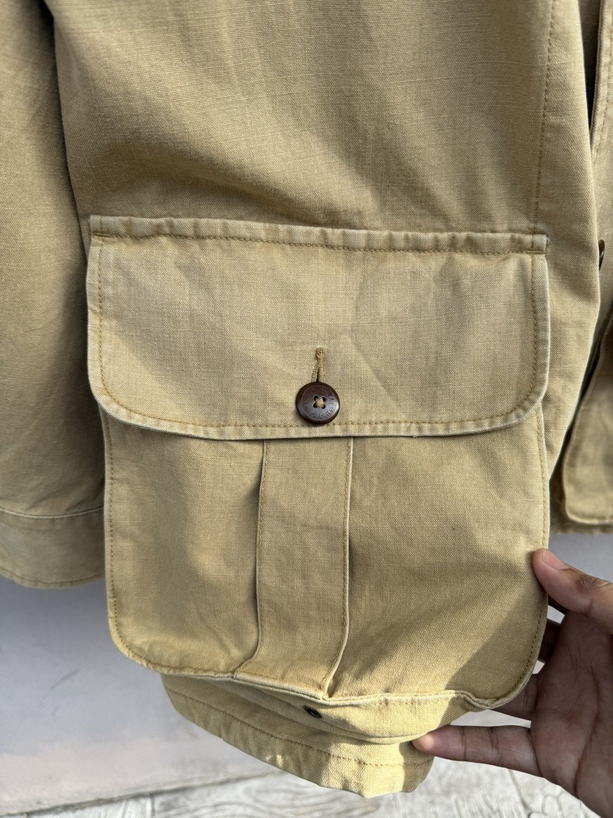 Polo Ralph Lauren 90’s POLO Ralph Lauren Sportman Hunting 3D Pocket Jacket Size US L / EU 52-54 / 3 - 15 Thumbnail
