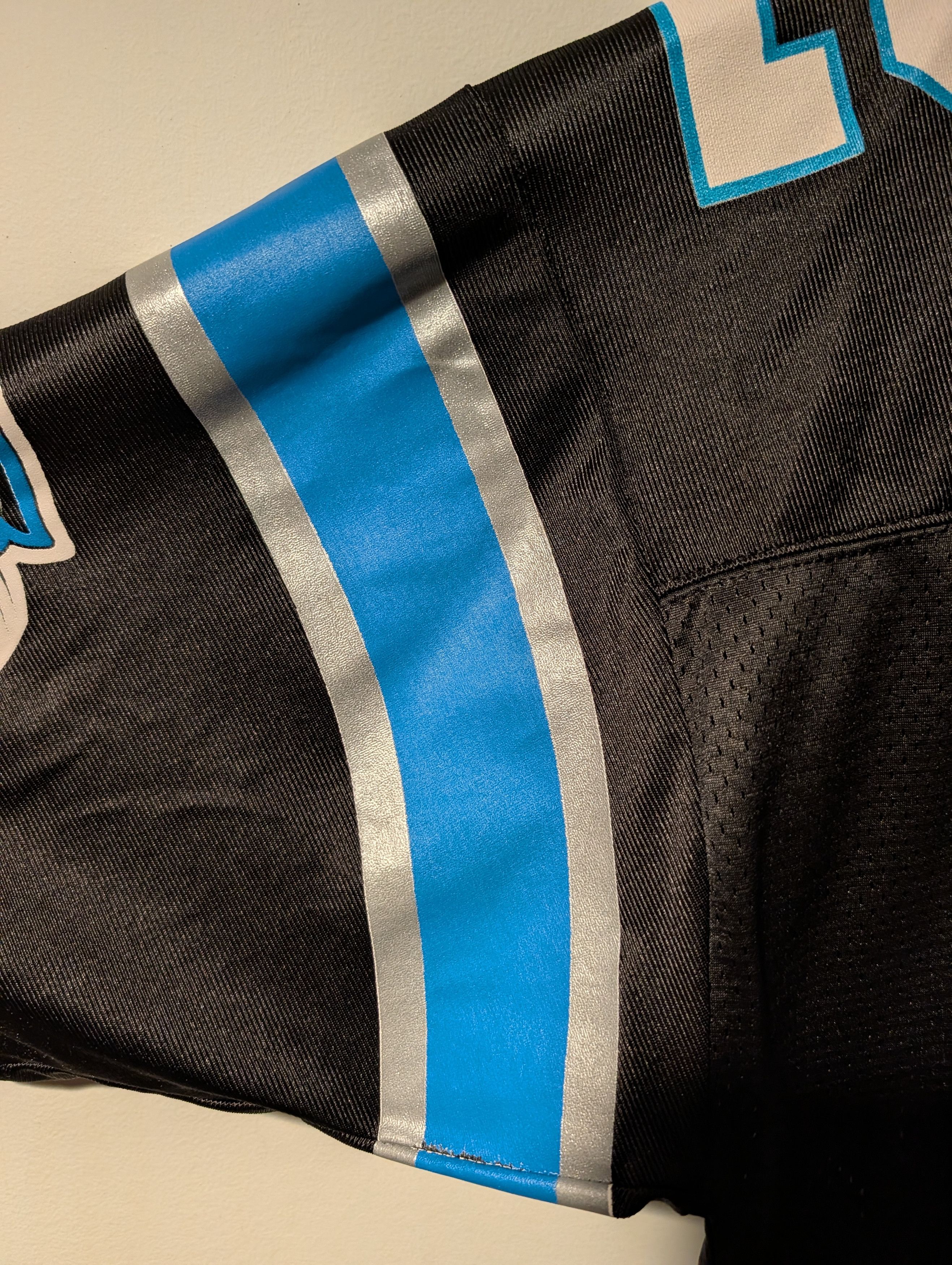 NFL Vintage Kerry Collins Carolina Panthers Athletic NFL Jersey Size US L / EU 52-54 / 3 - 5 Thumbnail