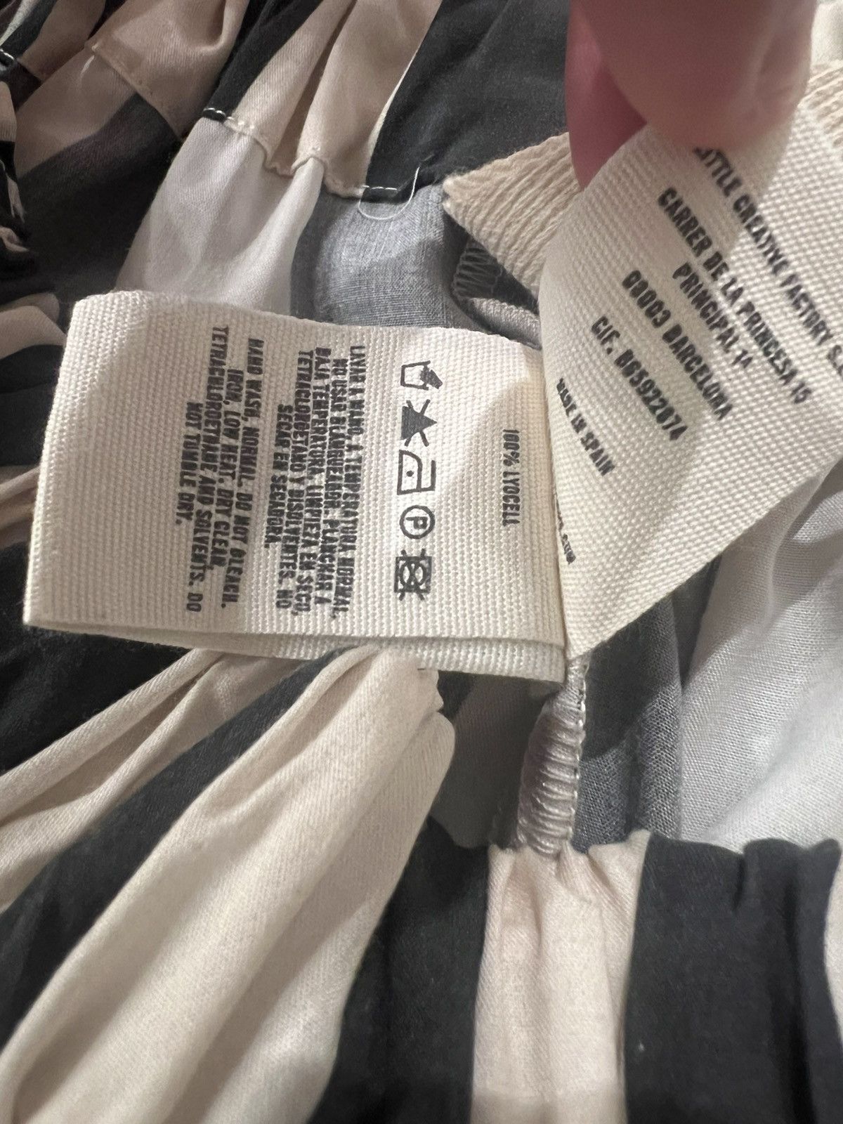 Vintage Muse Stripe Set Wide Pants 100% Lyocell Size 30" / US 8 / IT 44 - 4 Thumbnail
