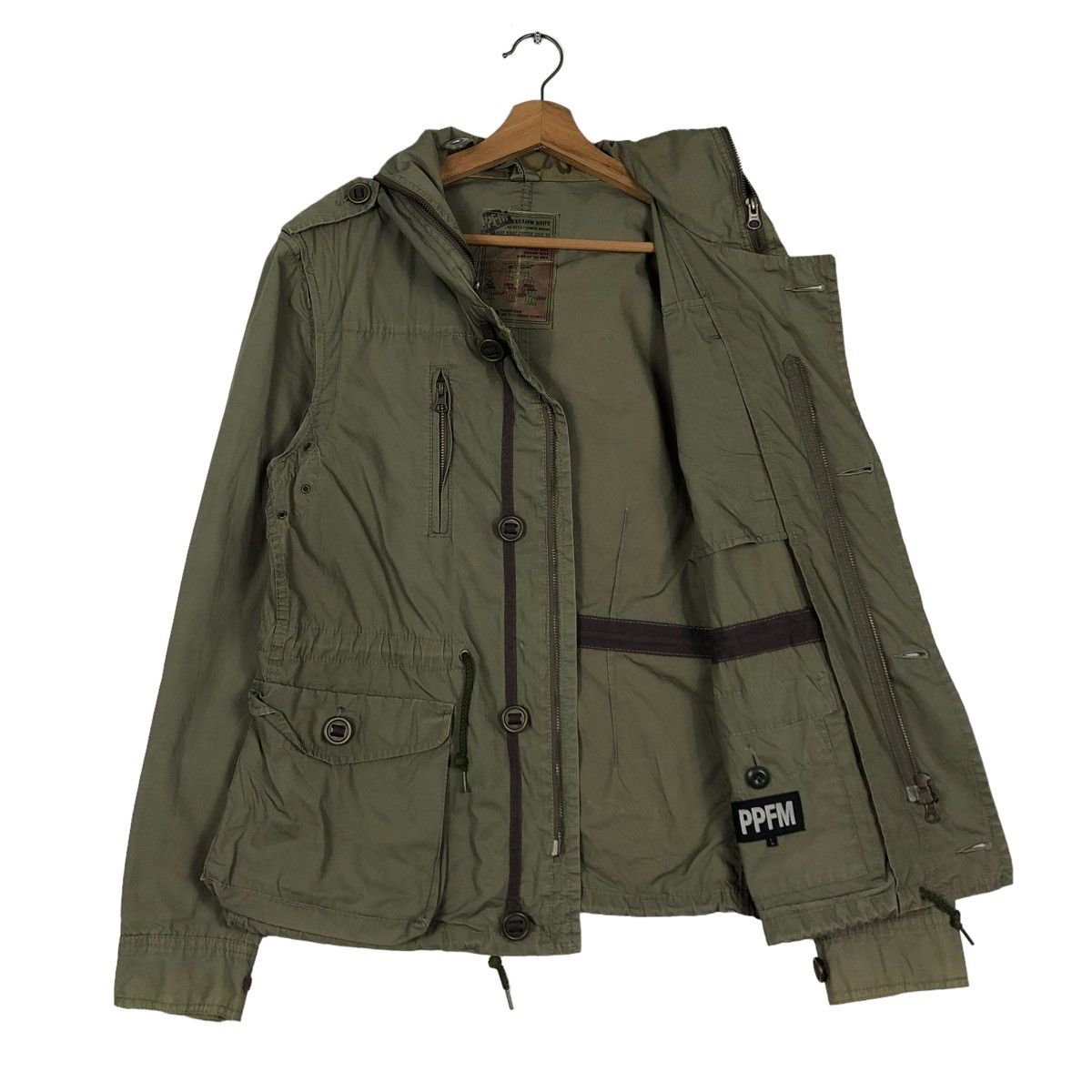 PPFM 🔥CROPPED BONDAGE PARACHUTE BIKER JACKET PPFM JAPAN Size US L / EU 52-54 / 3 - 14 Thumbnail