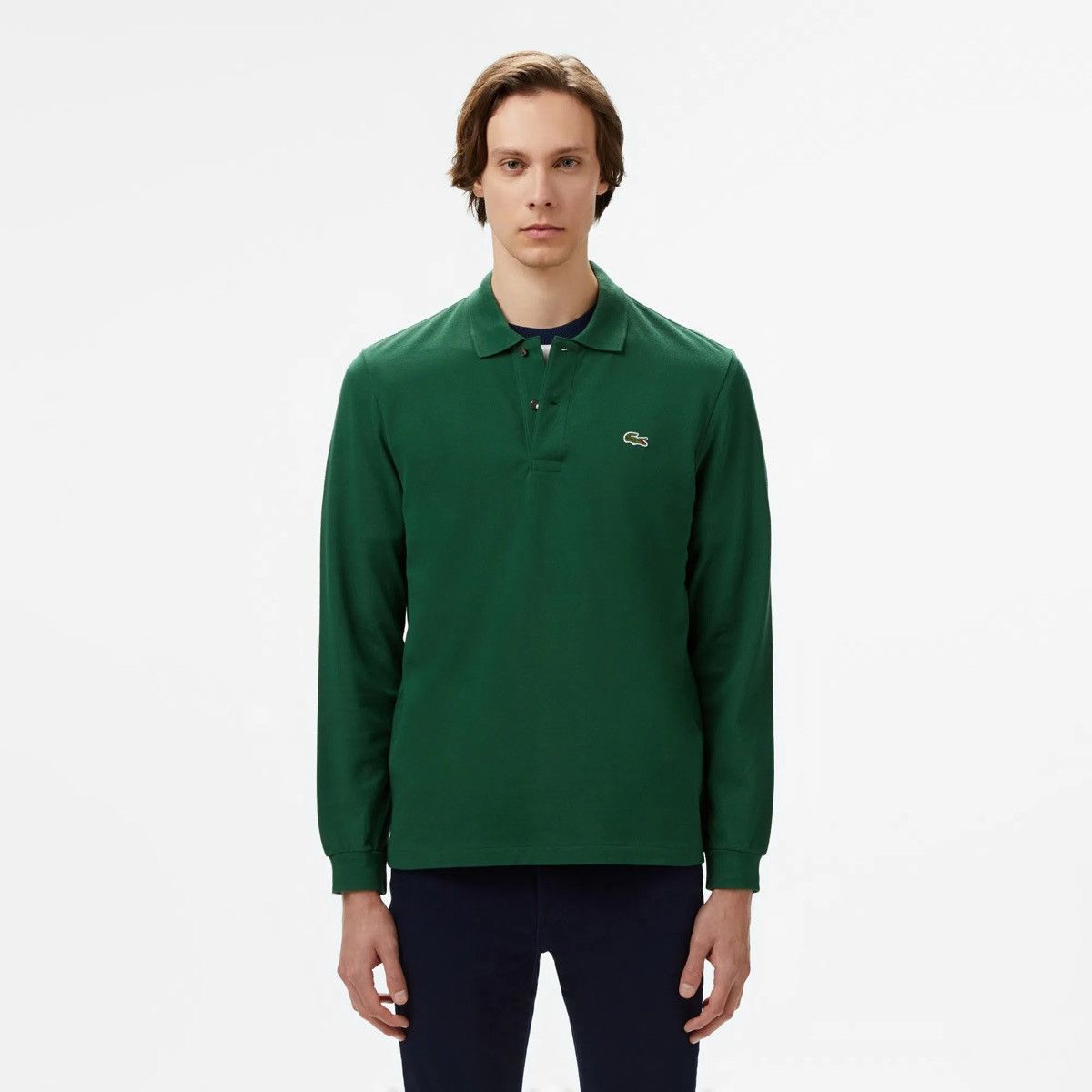 Lacoste Luxury Lacoste polo long sleeve Size US XL / EU 56 / 4 - 2 Thumbnail