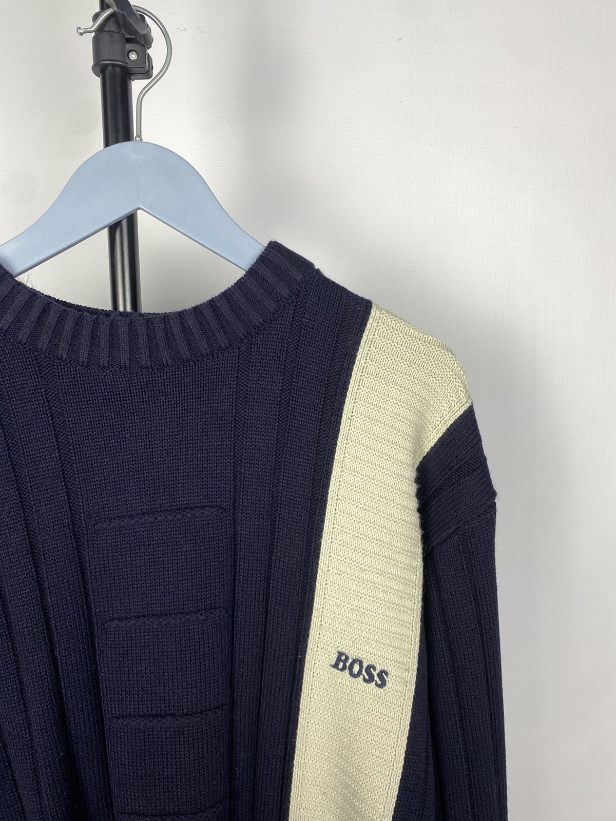 Designer × Hugo Boss × Vintage Vintage 90s Hugo boss knit sweater Size US L / EU 52-54 / 3 - 5 Thumbnail