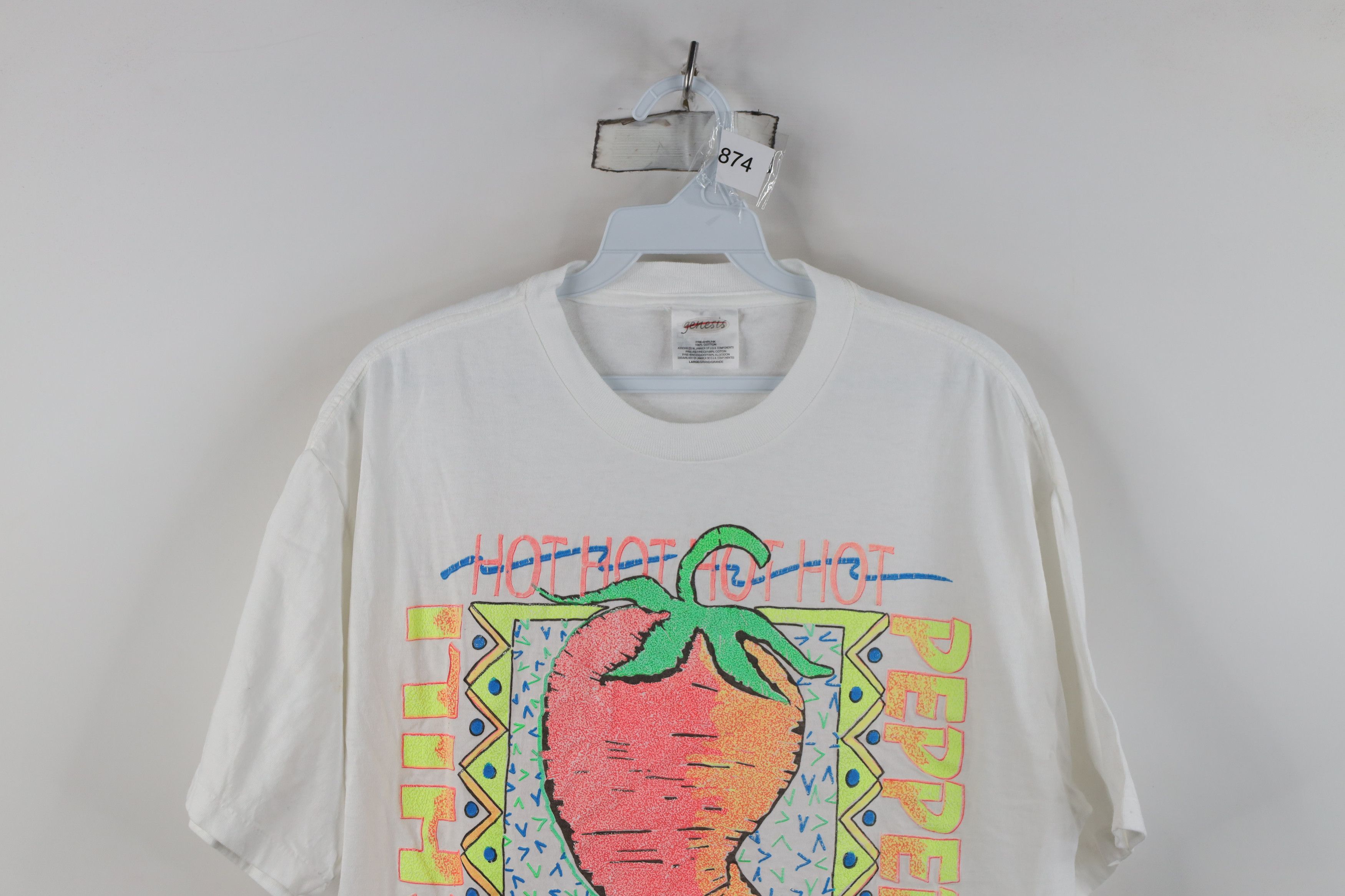 Vintage Vintage 90s Streetwear Texas Hot Chili Peppers T-Shirt Size US L / EU 52-54 / 3 - 2 Thumbnail