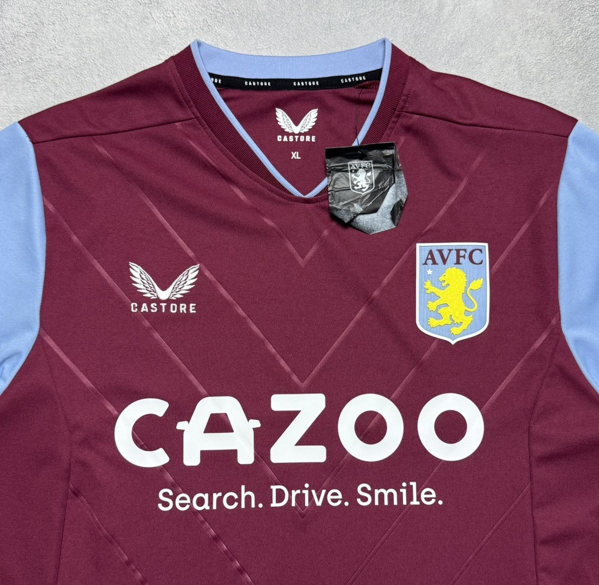 Castore Aston Villa 2022 2023 Home Shirt Soccer Jersey Castore Size US XL / EU 56 / 4 - 7 Thumbnail