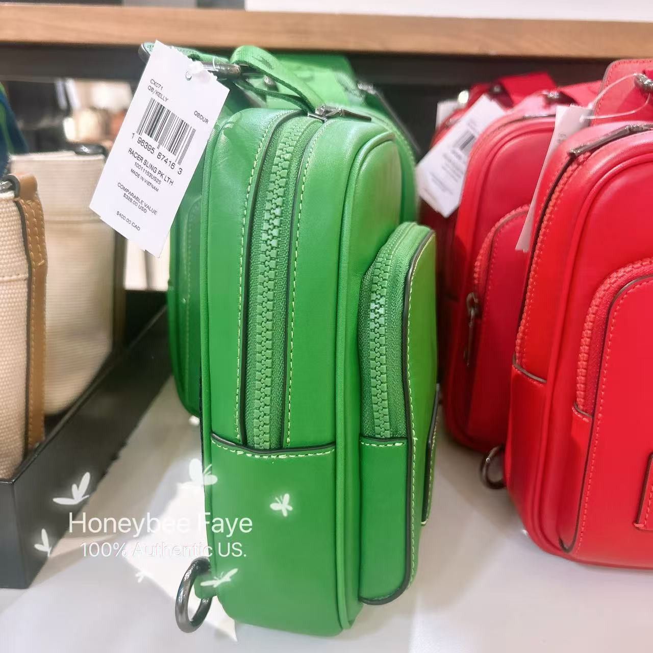 Coach Racer Sling Pack CX071 Kelly Size ONE SIZE - 2 Thumbnail