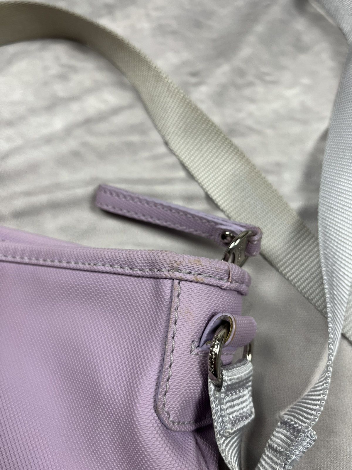 Lacoste Lacoste IUNU FLAT Lilac/Lavender Flat Crossbody Shoulder Bag Size ONE SIZE - 15 Thumbnail