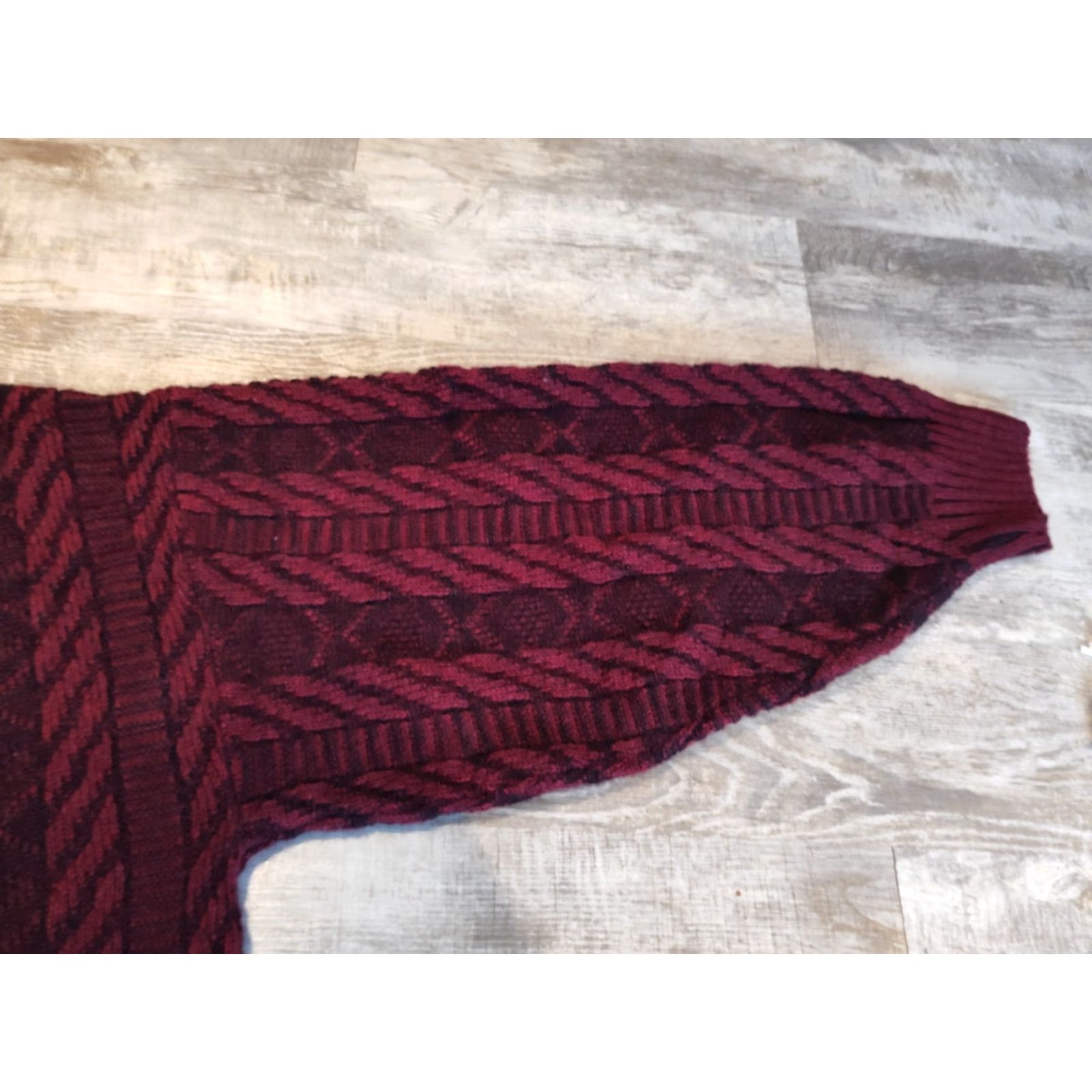 Vintage VINTAGE Limited Editions Wool Blend Cable-Knit Sweater Men's Large Red Made in Italy 90s Classic Size US L / EU 52-54 / 3 - 7 Thumbnail