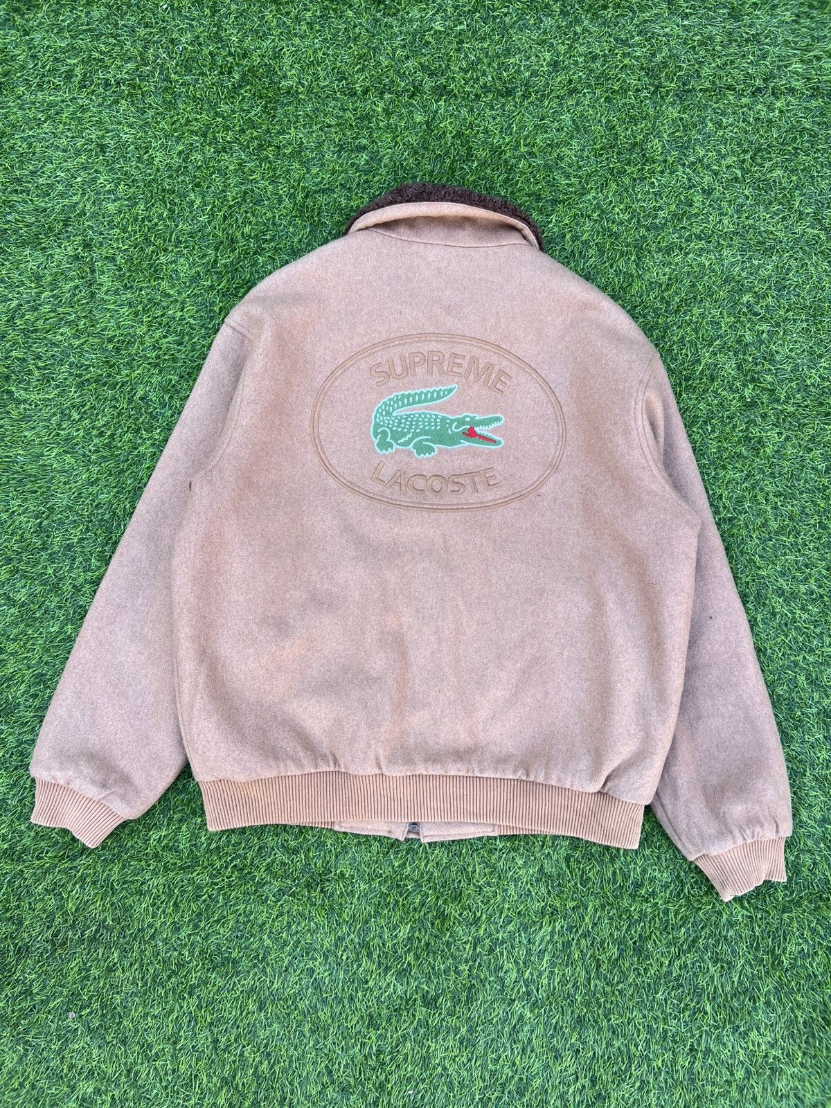 Lacoste × Supreme Supreme x Lacoste Wool Bomber Jacket - FW19 Collaboration Size US S / EU 44-46 / 1 - 4 Thumbnail