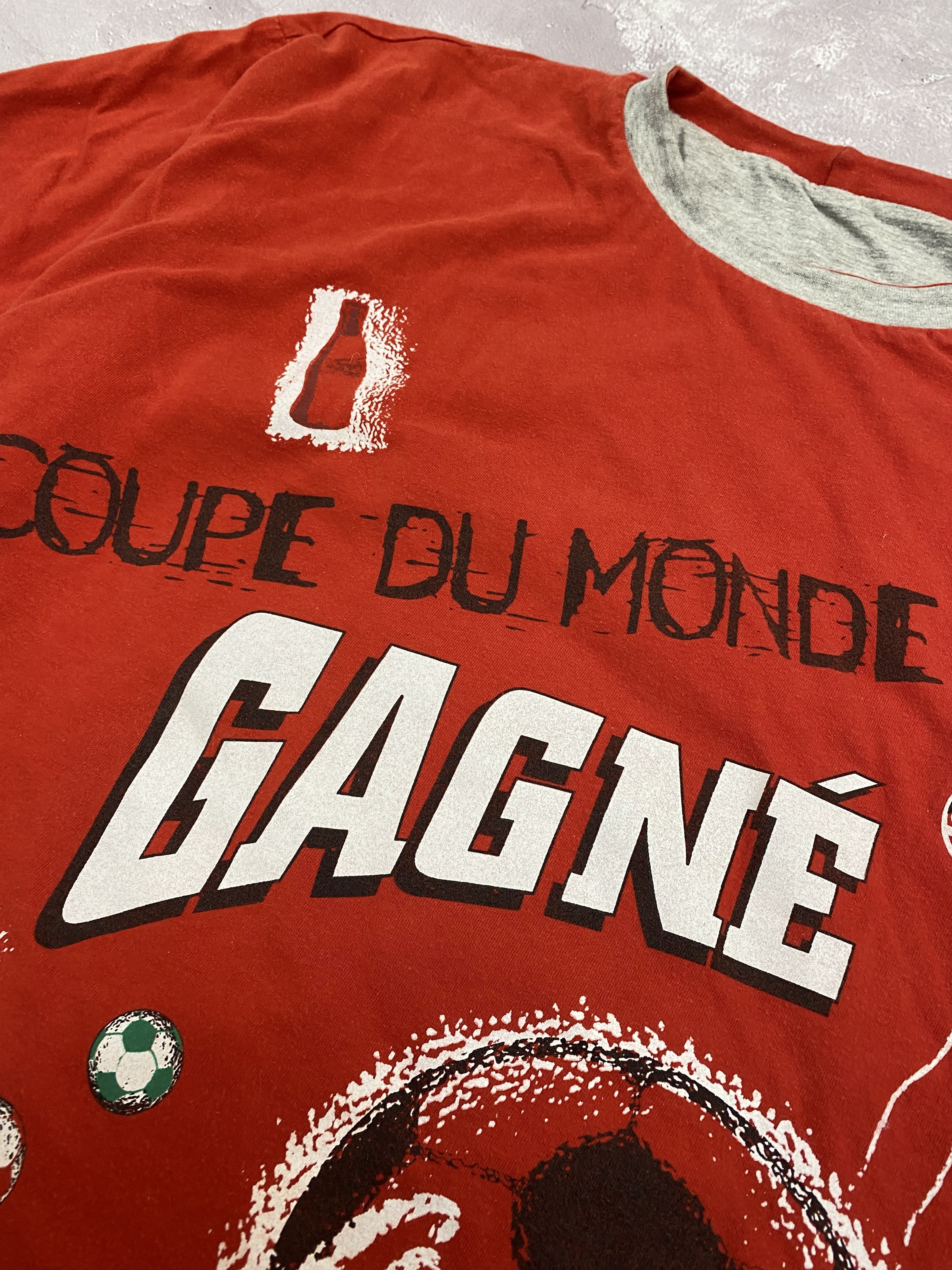 Coca Cola Vintage Coca Cola x FRANCE 98 World Cup Reversible T-Shirt Size US M / EU 48-50 / 2 - 4 Thumbnail