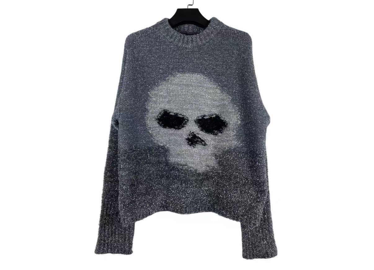 ERL ERL 24SS Glitter Skull Sweater J31 Size US L / EU 52-54 / 3 - 1 Thumbnail