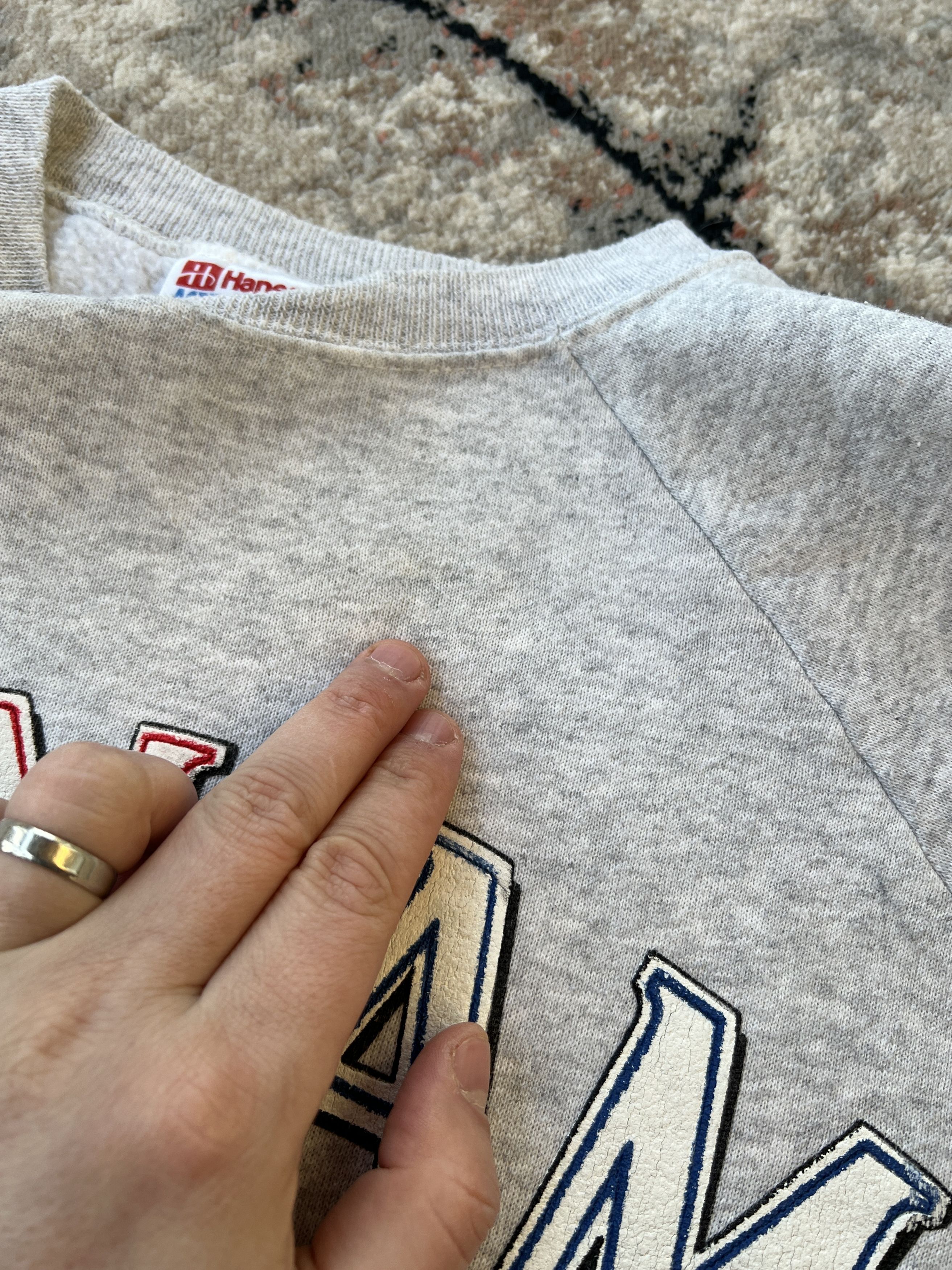 Hanes Vintage CAN/AM Hockey Club Made In USA Sweatshirt Size US L / EU 52-54 / 3 - 3 Thumbnail