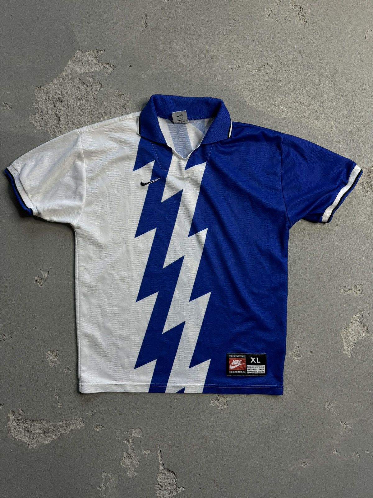 Nike × Vintage Nike Team Vintage T-shirt Football Jersey 90S Size US XL / EU 56 / 4 - 1 Thumbnail