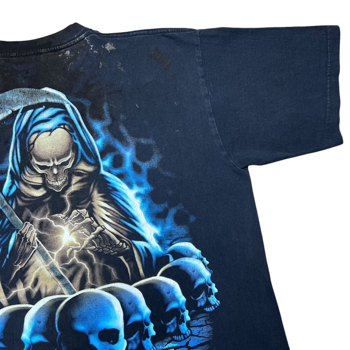 Other × Vintage Vintage 2000s La Santa Muerte Grim Reaper Death Graphic Tee Size US XL / EU 56 / 4 - 12 Thumbnail