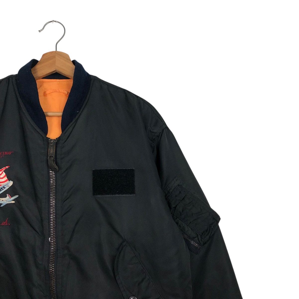 Avirex 📌Vintage Ma-1 Bomber Jacket Fly Military Avirex Big Logo Size US XS / EU 42 / 0 - 7 Thumbnail