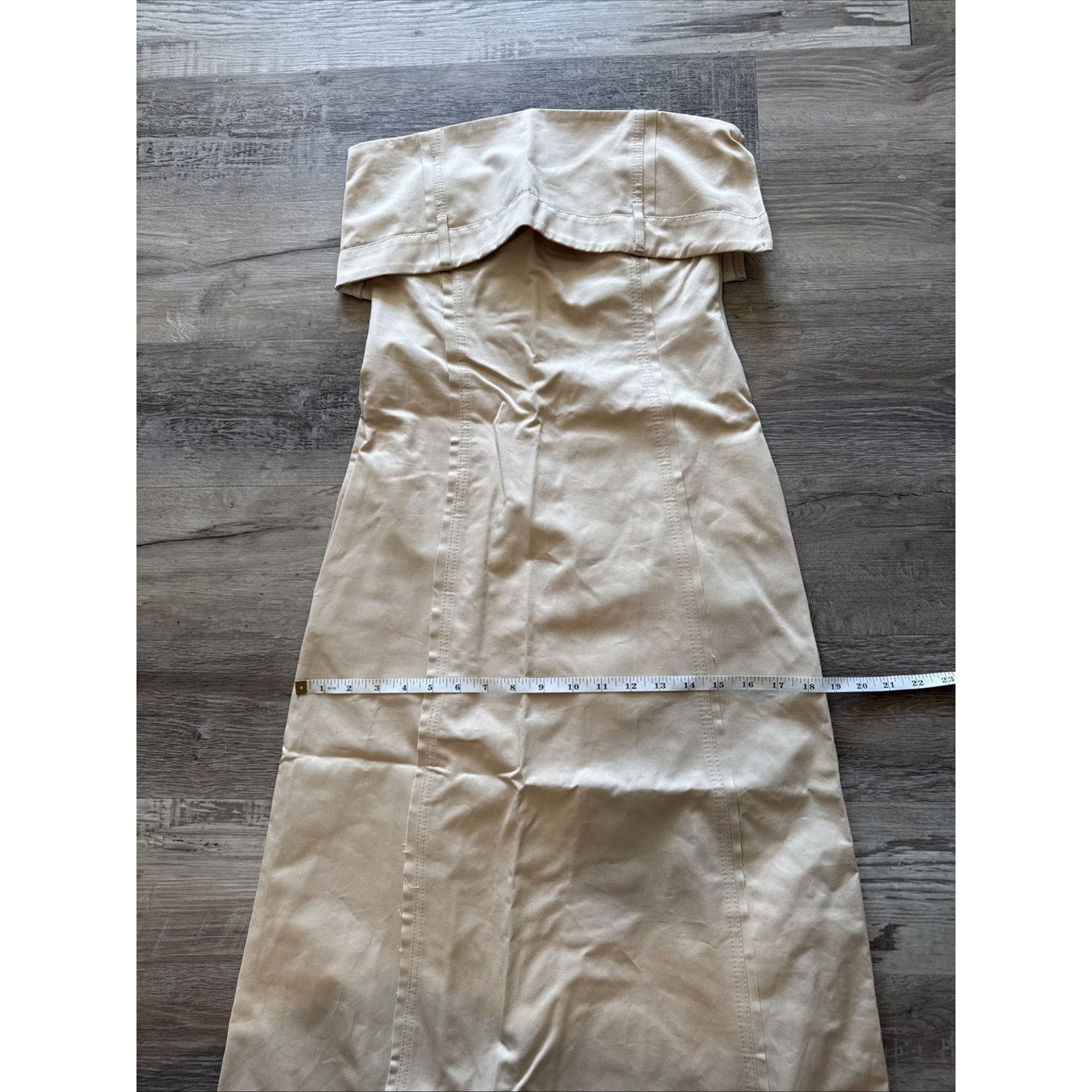 Zara Zara Gabardine Tube Dress Size XS Size XS / US 0-2 / IT 36-38 - 7 Thumbnail