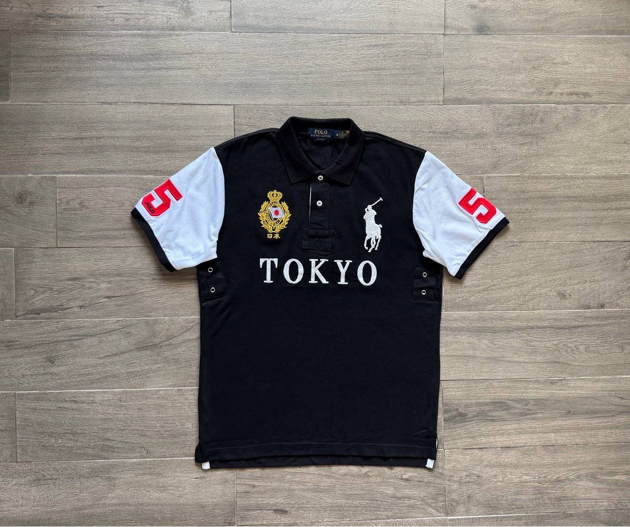 【美品】PoloRalphLauren ChiefKeef着用 ITALIA Polo Ralph Lauren Italia Shirt Mens M Italy Chief Keef Big