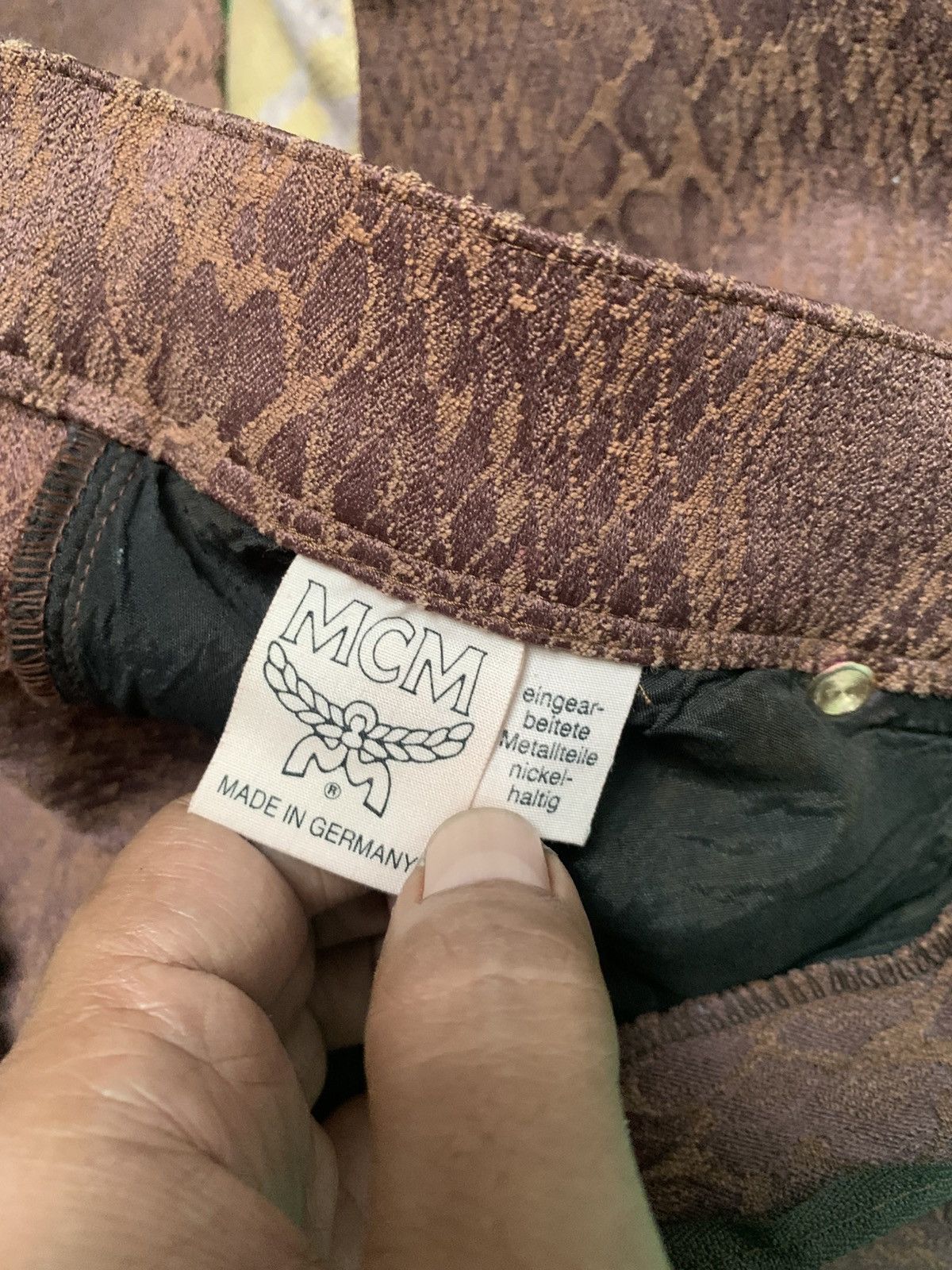 MCM Vintage MCM Jeans De Luxe Snakeskin Pants Size 30" / US 8 / IT 44 - 9 Thumbnail