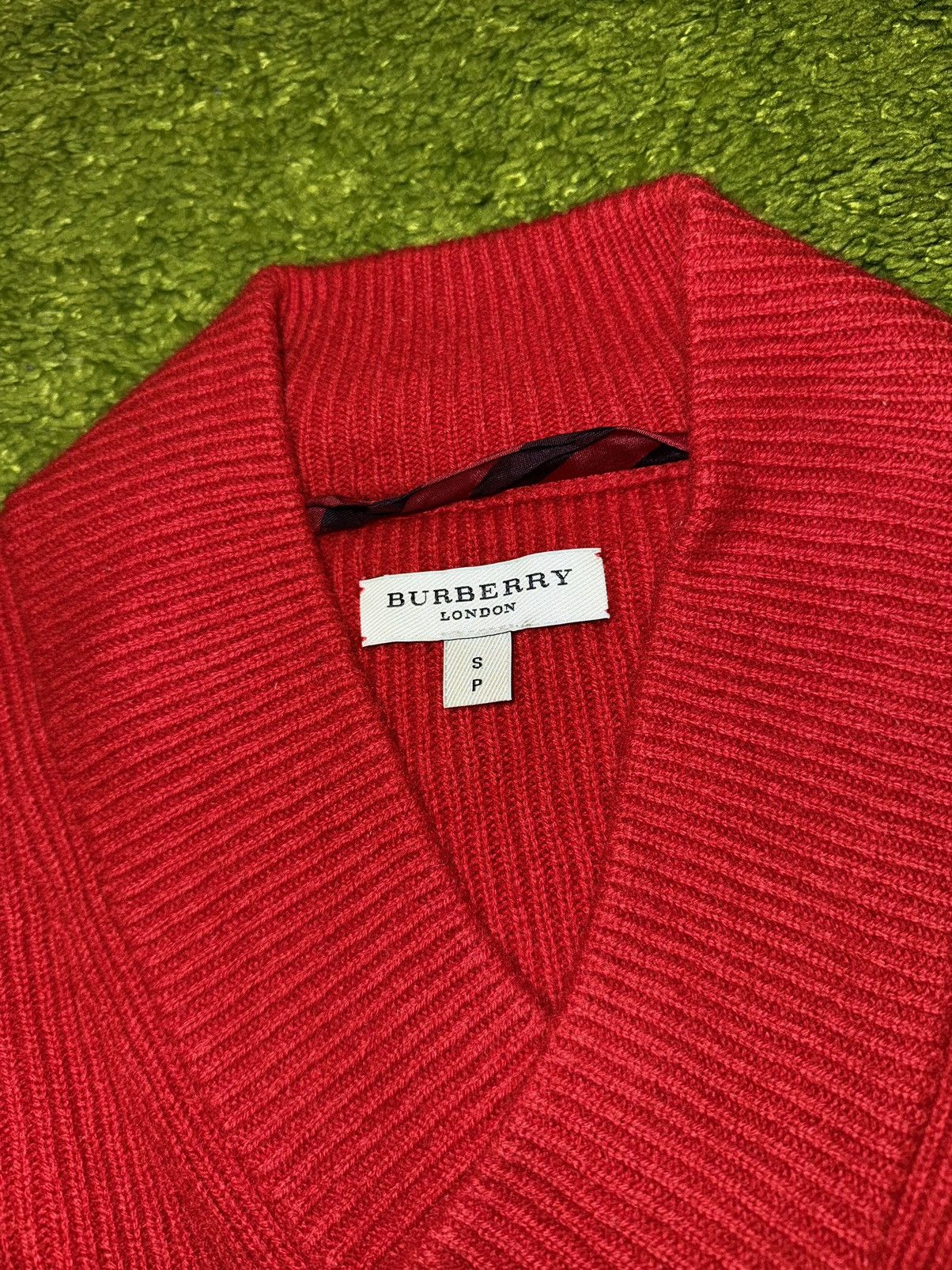 Burberry × Designer Burberry London 100% cashmere ribbed knit sweater Size S / US 4 / IT 40 - 4 Thumbnail