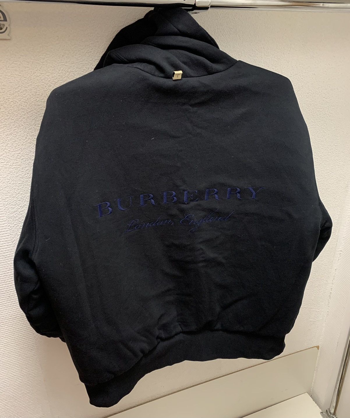 image of Burberry London Reversible Light Jacket XL Big Logo in Black, Men's