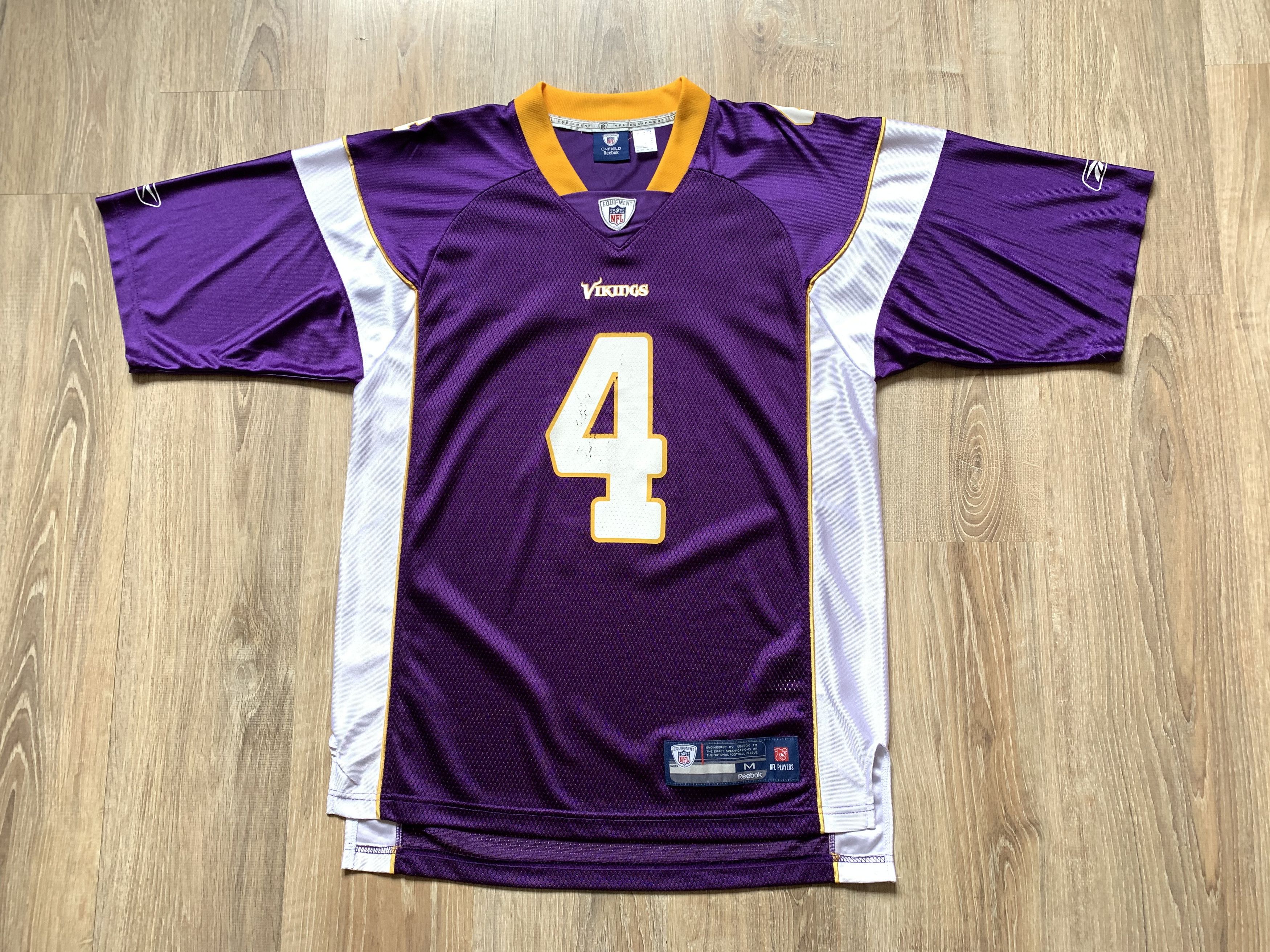 NFL × Reebok × Vintage Reebok NFL Minnesota Vikings Brett Favre #4 Jersey Size US M / EU 48-50 / 2 - 2 Thumbnail