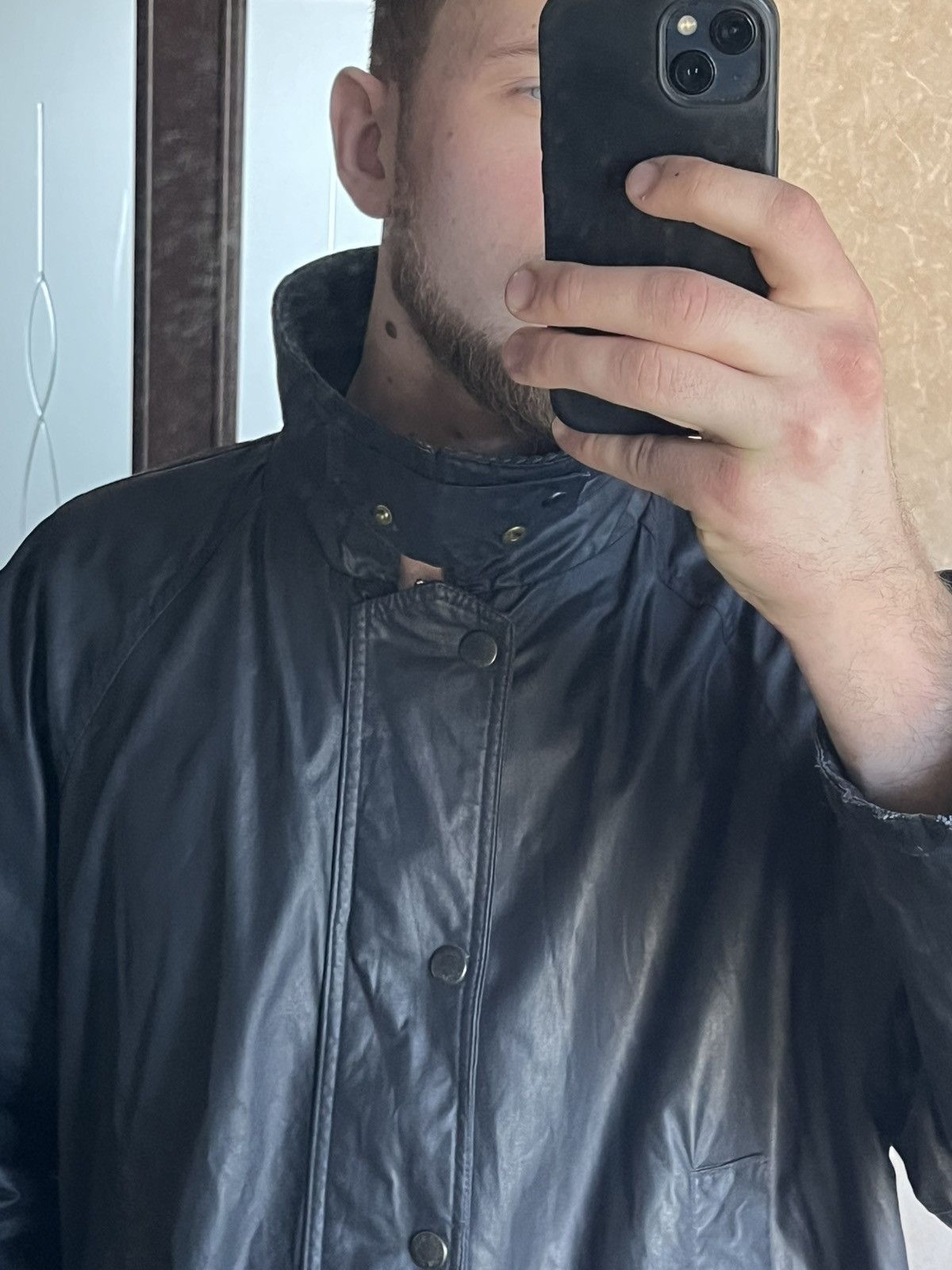 Barbour Vintage Barbour Waxed style Raincoat Jacket casuals luxury Size US XL / EU 56 / 4 - 6 Thumbnail