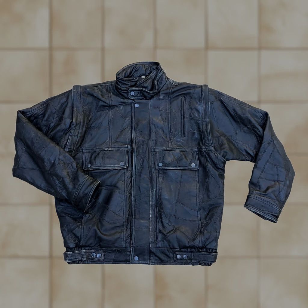 Vintage VINTAGE ECHTES LEDER FUTTER Motorcycle Biker Leather Jacket Men's MEDIUM Black Jacket Mens Leather Motorcycle Size US M / EU 48-50 / 2 - 1 Thumbnail