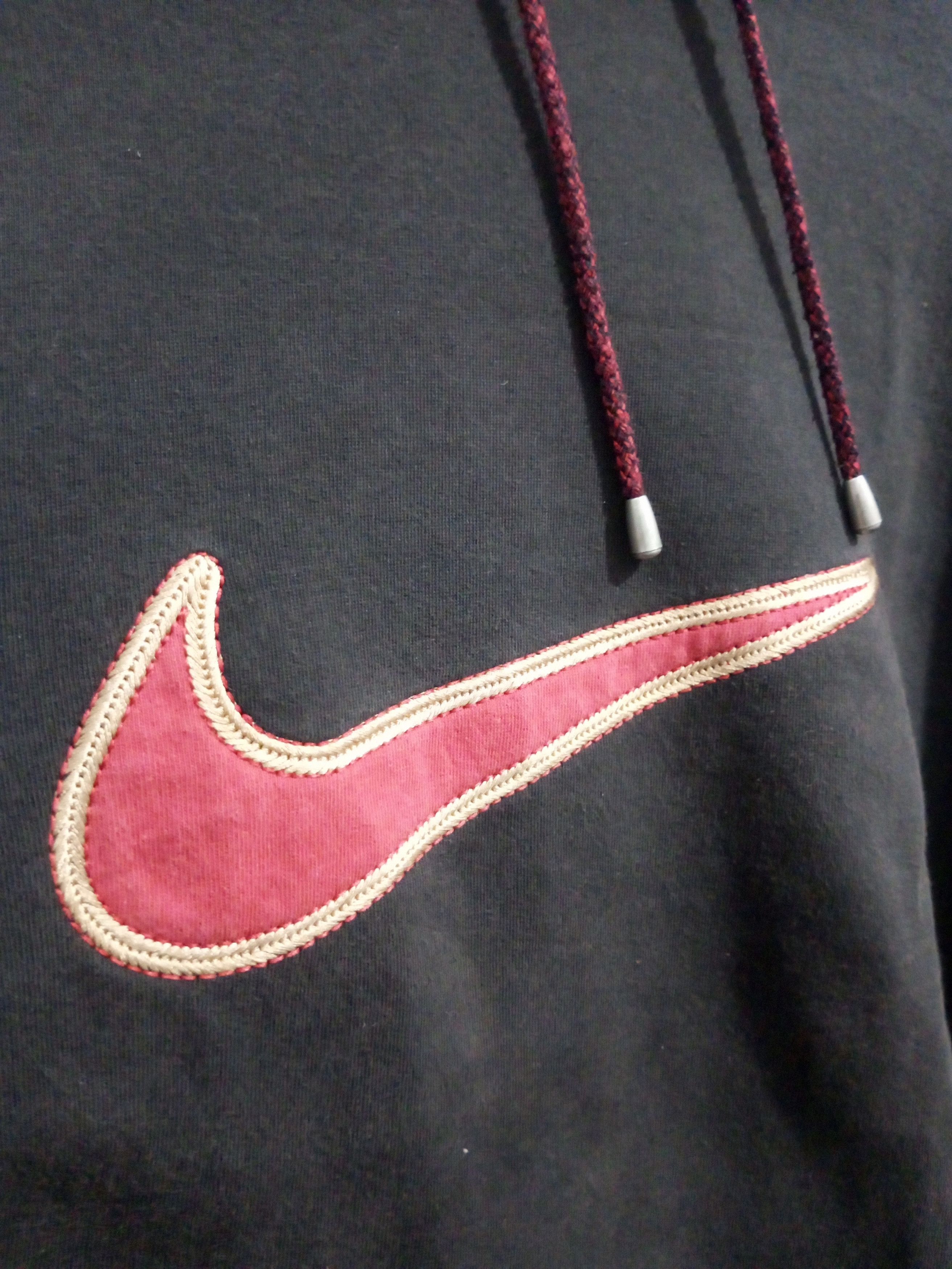 Nike × Vintage Vintage nike big Swoosh sun fadded hoodie Size US M / EU 48-50 / 2 - 5 Thumbnail