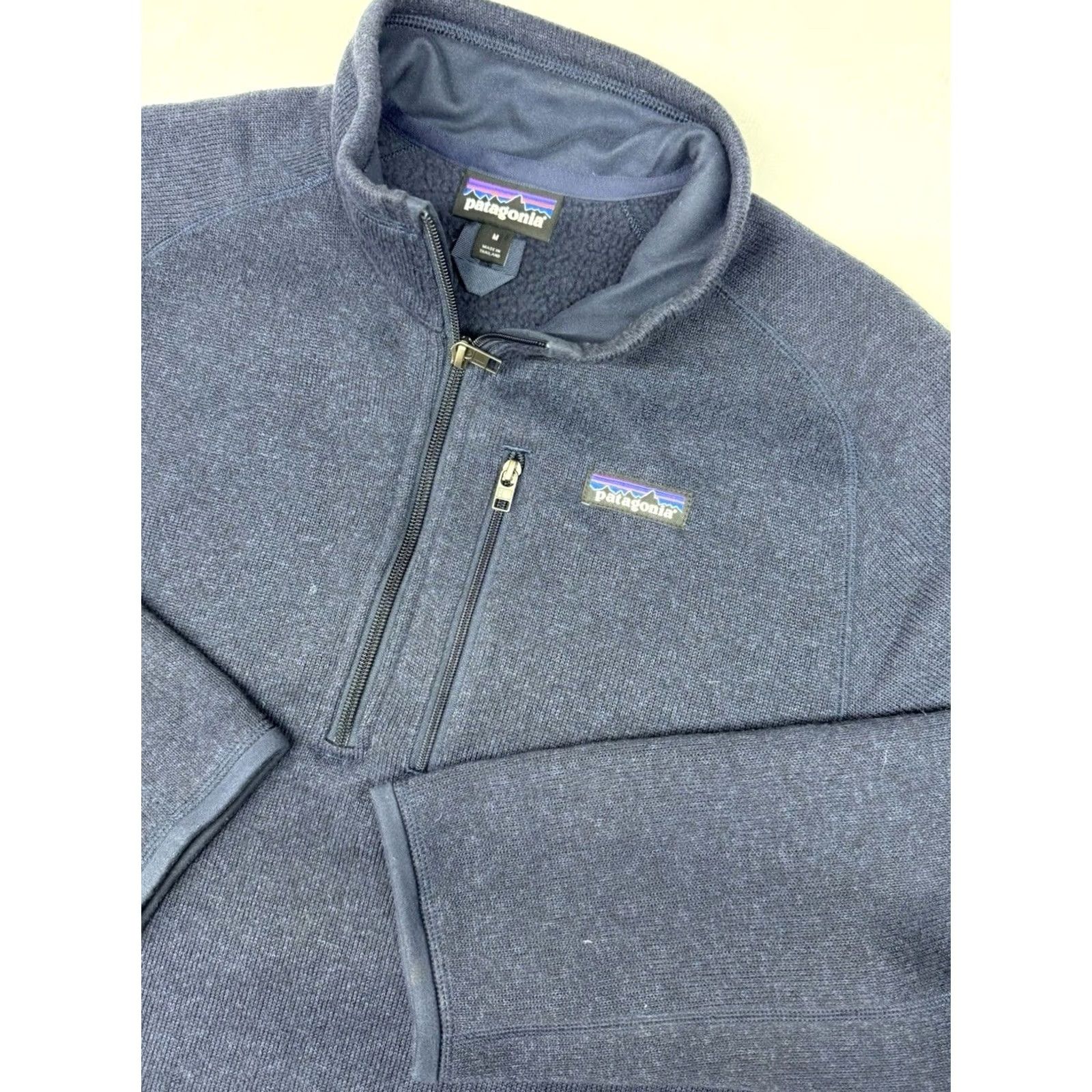Patagonia Patagonia Better Sweater 1/4 Zip Blue Green Preppy Mens M Subtle Logo Embroidered Fleece Pullover Sweater Size US M / EU 48-50 / 2 - 2 Thumbnail