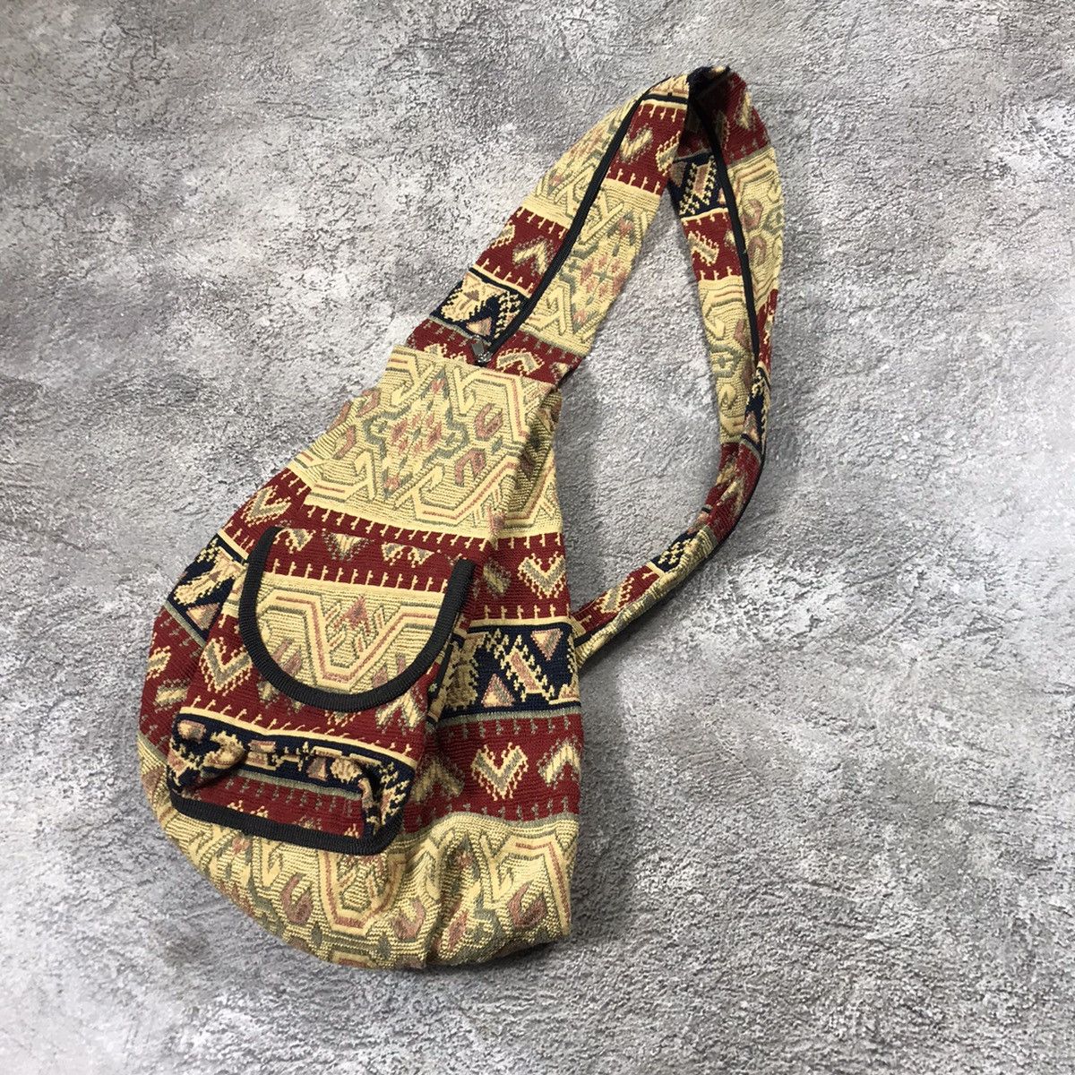 Vintage Vintage Y2K Japanese Crossbody Bag Archive Burgundy Boxy OS Size ONE SIZE - 2 Thumbnail