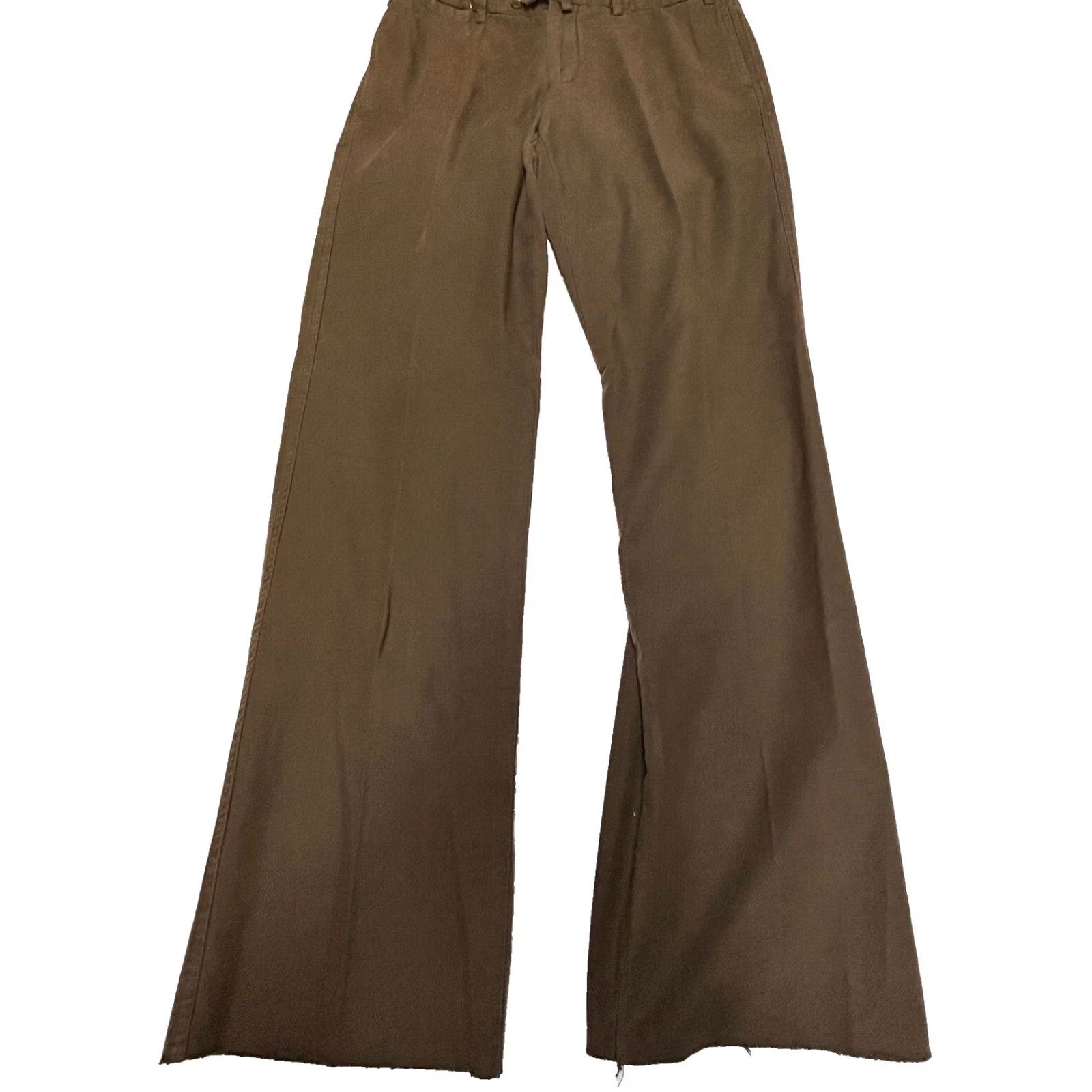 Robert Talbott Robert Talbott Carmel Mens Cotton Chino Pants 38 Brown Unhemmed Size 38 New Size US 38 / EU 54 - 2 Thumbnail