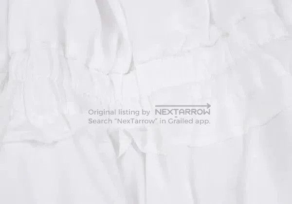 Comme des Garcons COMME des GARCONS White Off-Shoulder Top. Size US XS / EU 42 / 0 - 7 Thumbnail