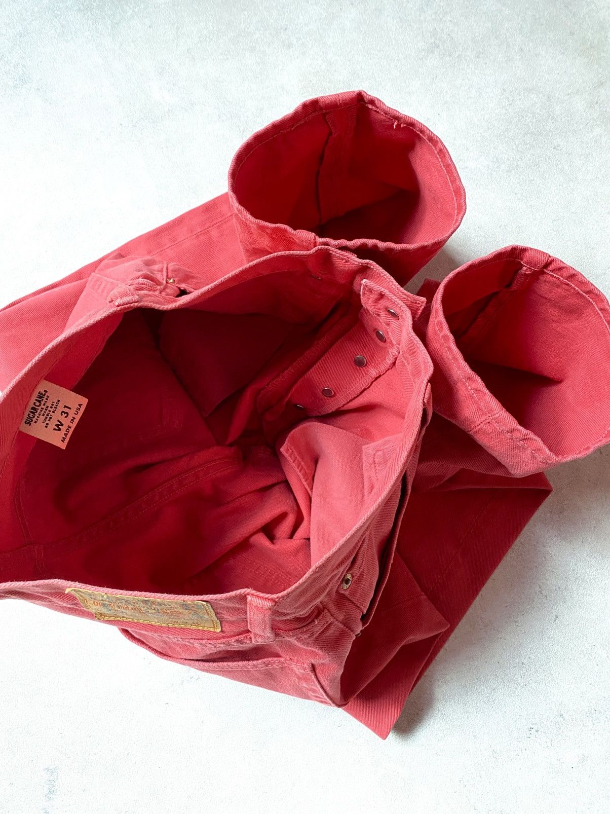 Sugar Cane 🔥RARE🔥 VTG SUGAR CANE RED DENIM Size US 31 - 13 Thumbnail