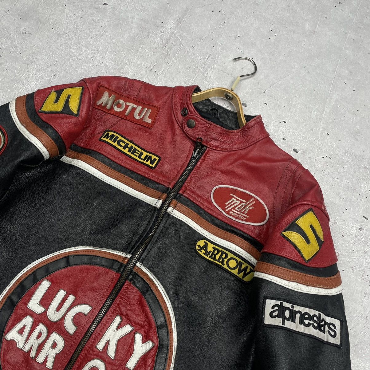 Vintage Vintage Racing Leather Jacket Luxury Arrow y2k Size US L / EU 52-54 / 3 - 10 Thumbnail